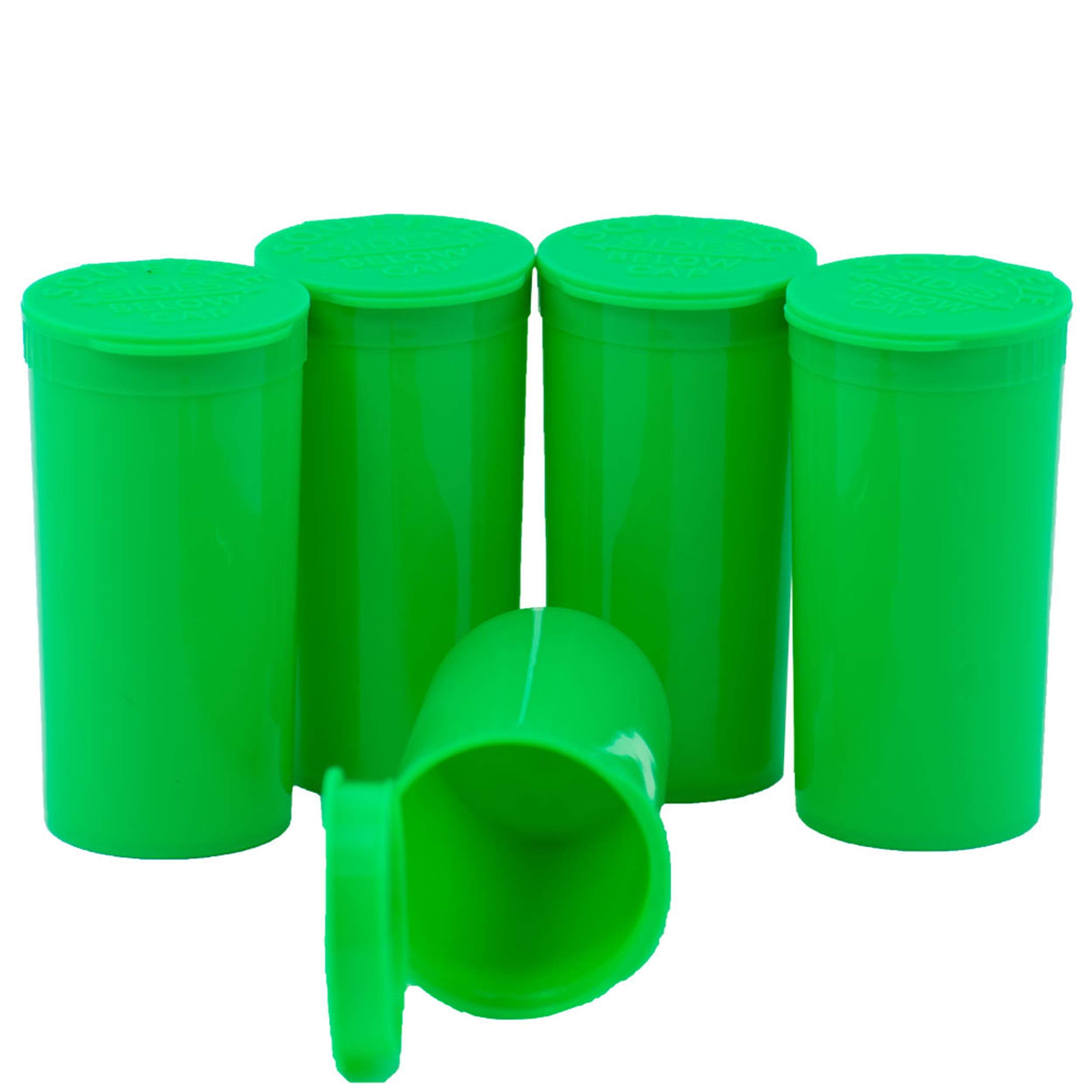 Pop Top Dram Containers | Durable Airtight Multipurpose Storage | Herb and Pill Organizer - 13 Dram (Green, 360 Count (Pack of 1))