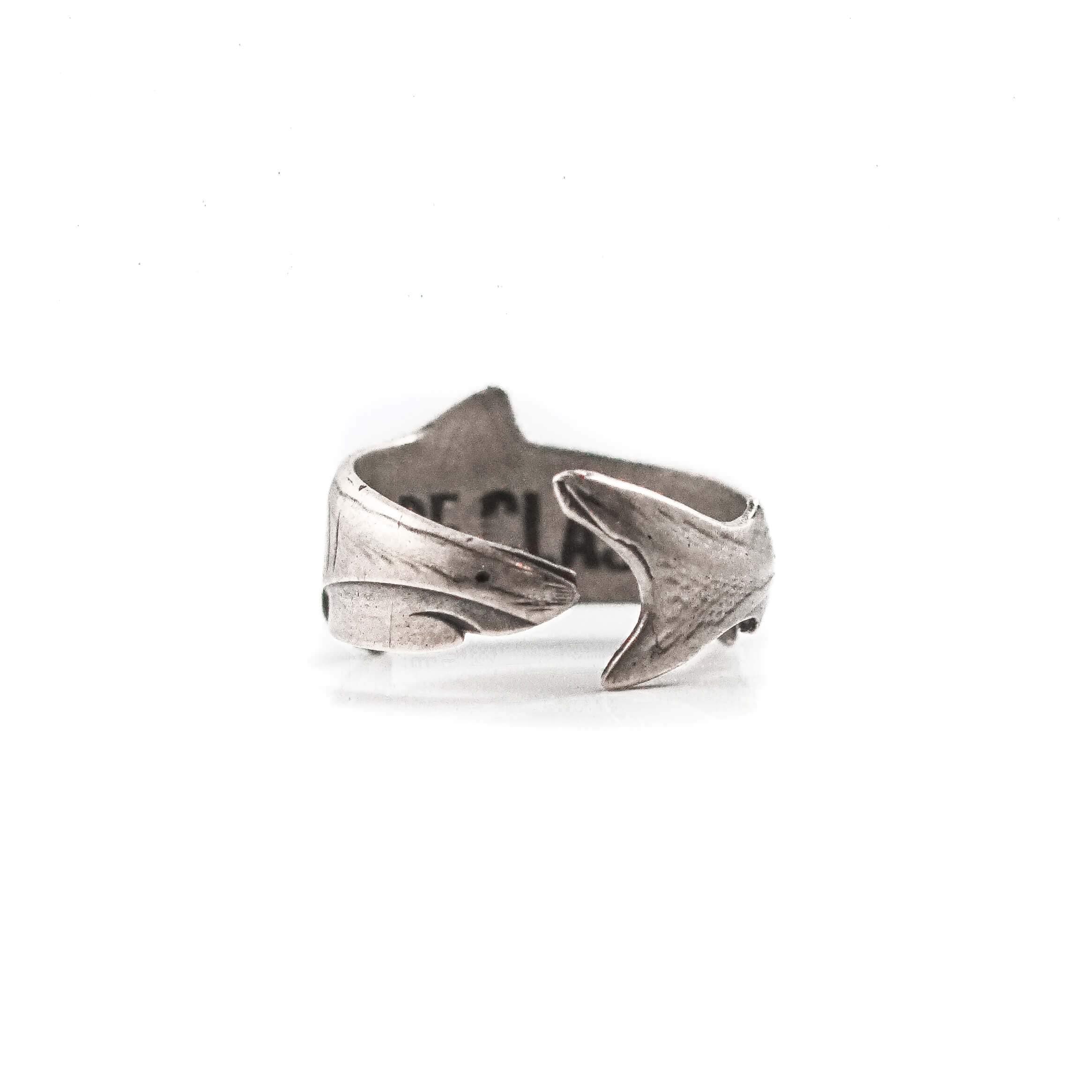 Cape Clasp Great White Shark Ring