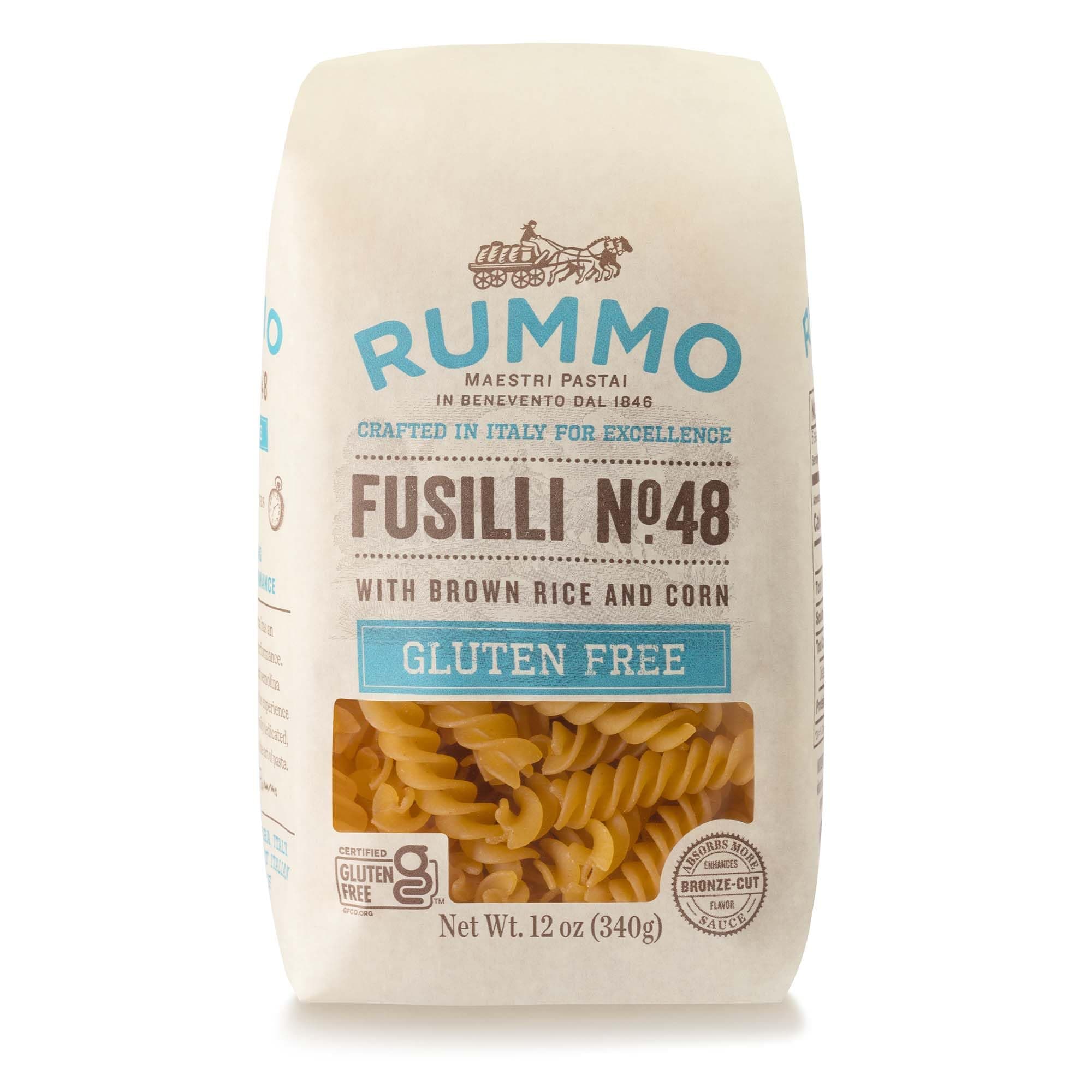 Gluten Free Fusilli N.48 - Gluten Free Fusilli Pasta Noodles, Made with Brown Rice & Corn, Pasta from Italy - 12 Ounce (Pack of 5)