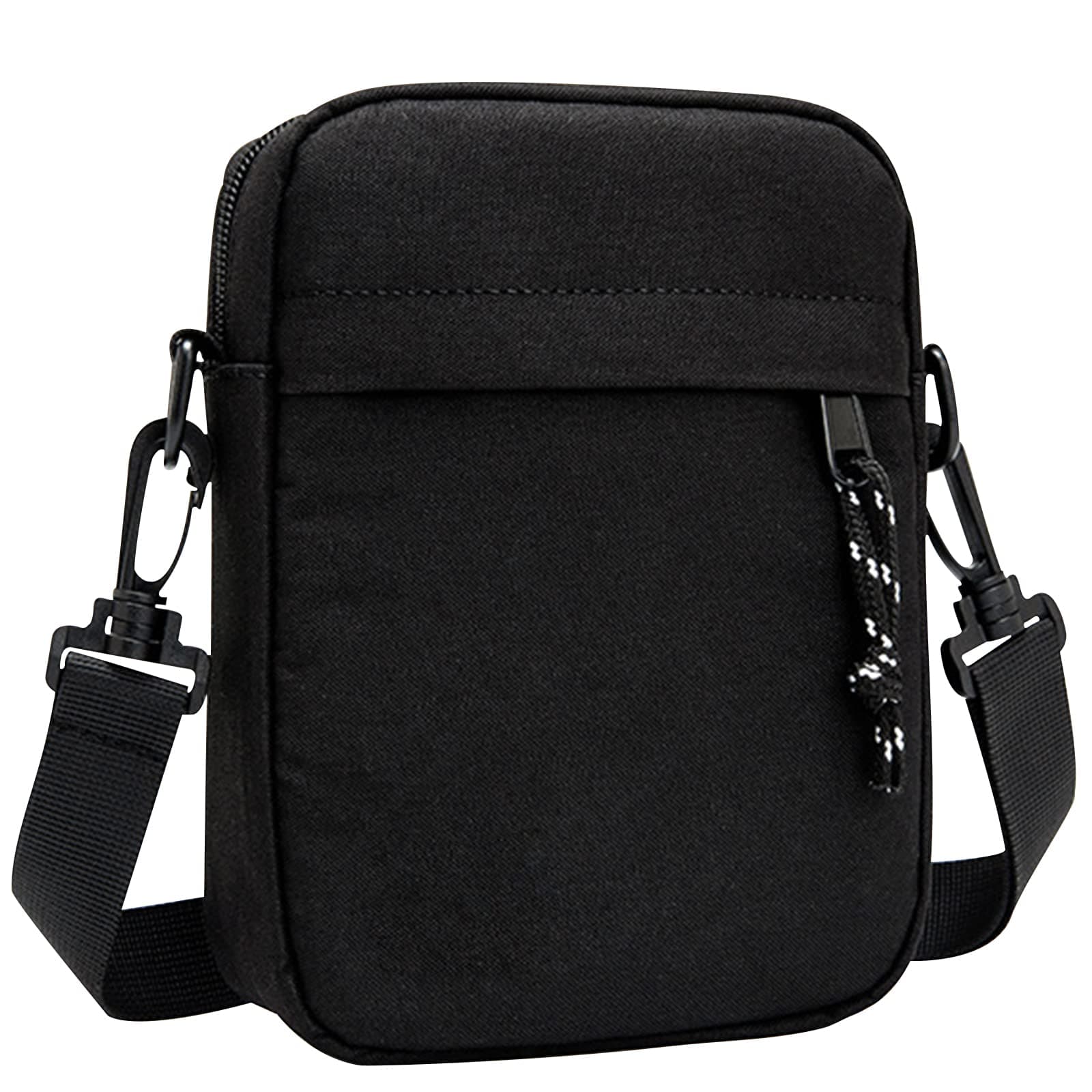 Small Crossbody Bag for Men, Mini Messenger Bag Side Shoulder Bag for Phone Passport, Casual Satchel Bag Phone Purse, Mini Sling Bag Fanny Pack Water Resistant for Travelling, Hiking (Black)