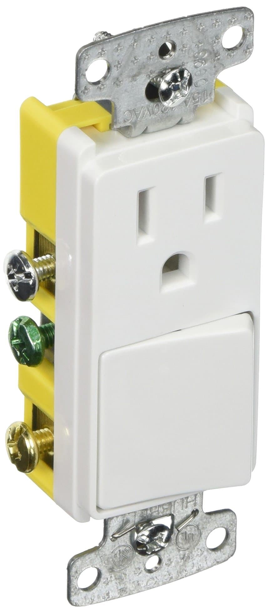 HUBBELL WIRING GIDDS-606075 RCD108W Electrical, Combination Switch, White