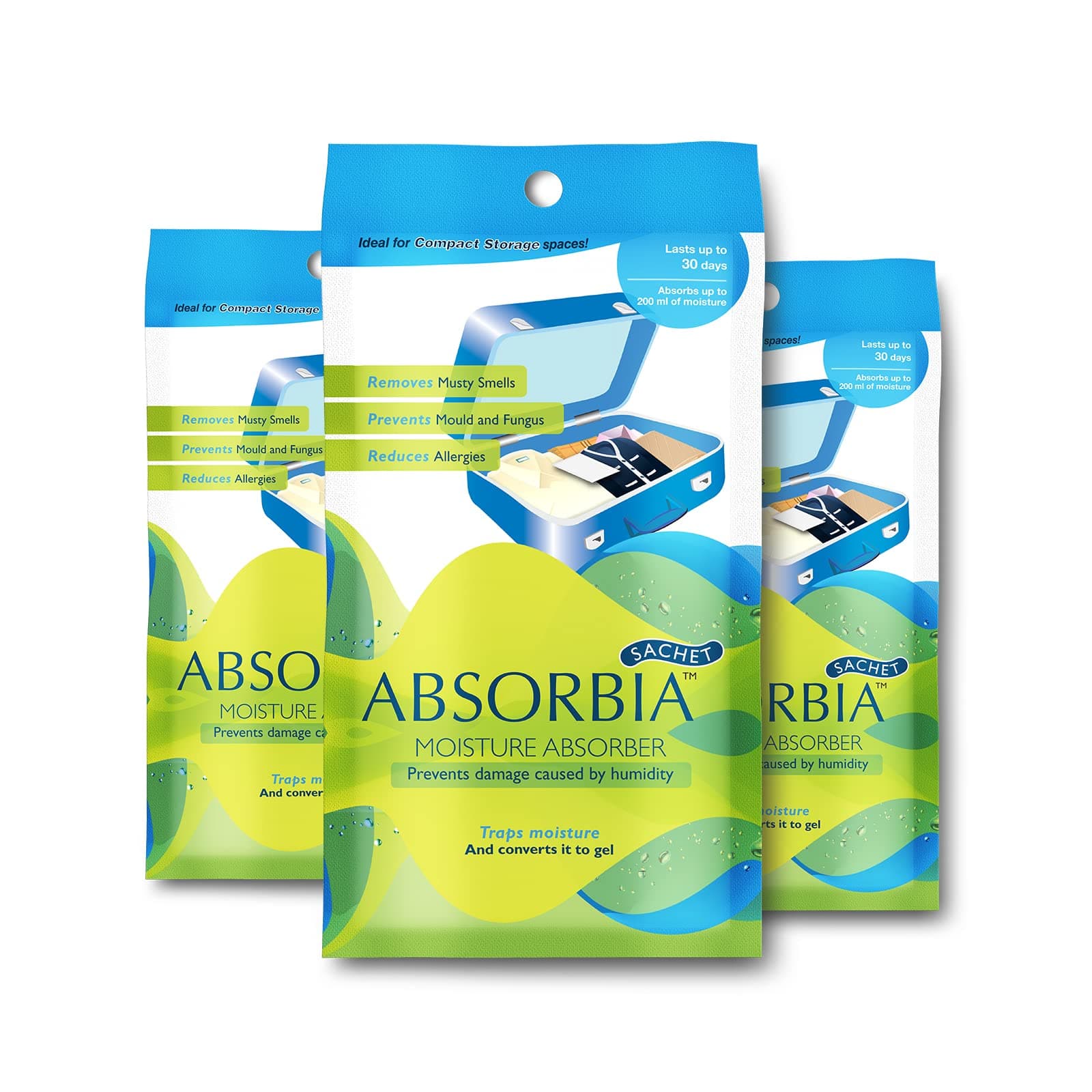 - Absorbia Sachet Pack Of 3 X 100gm Sachets