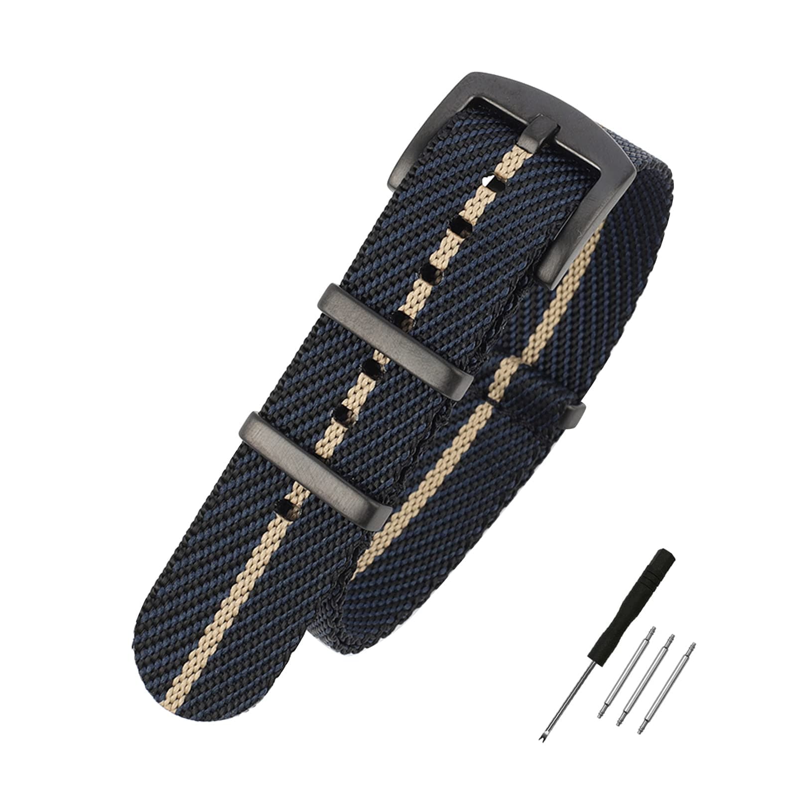 Premium Weave Nylon Watch Band 20mm 22mm Replacement Military Watch Straps for Men