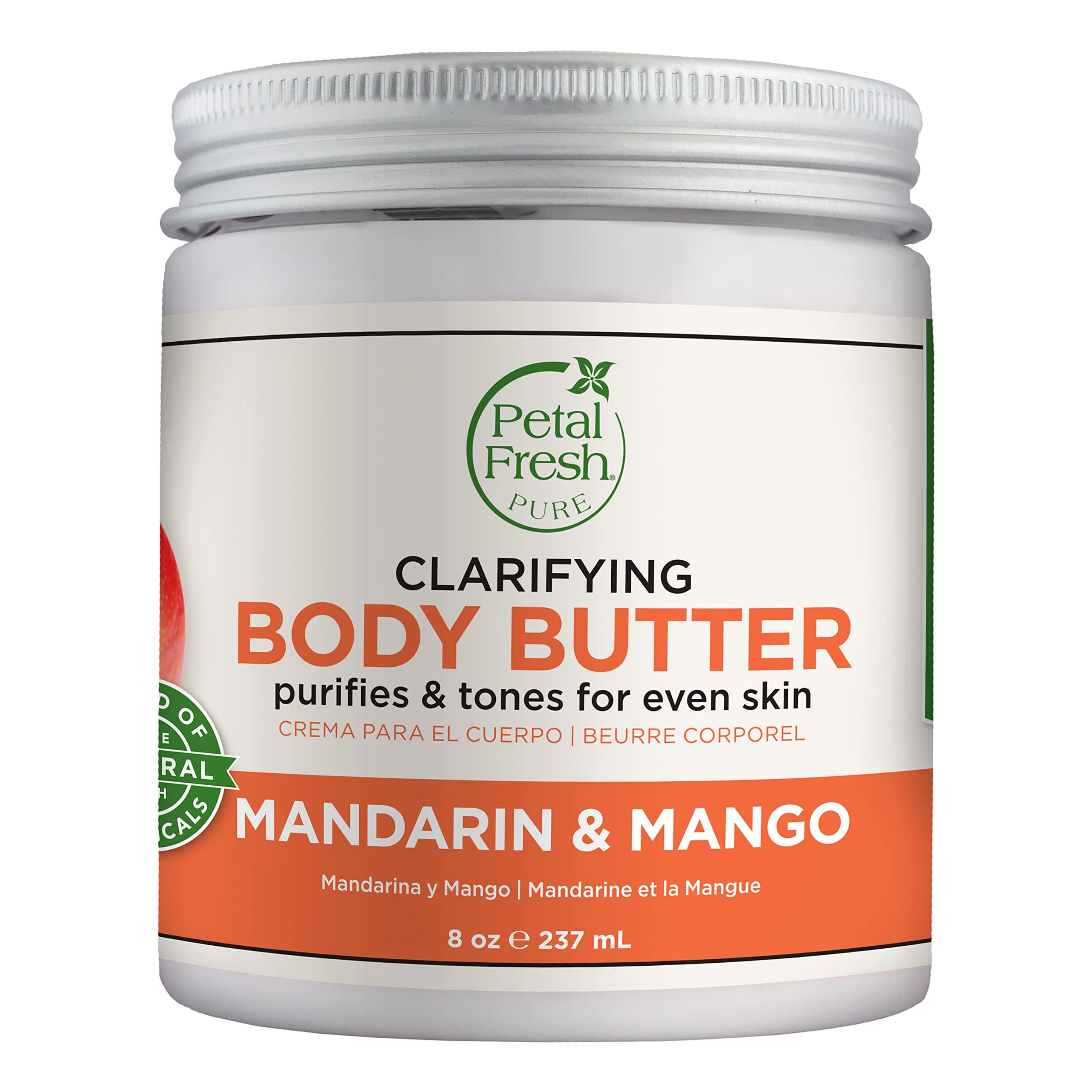 Pure Refreshing Mandarin and Mango Nourishing Body Butter with Vitamin A - 237ml