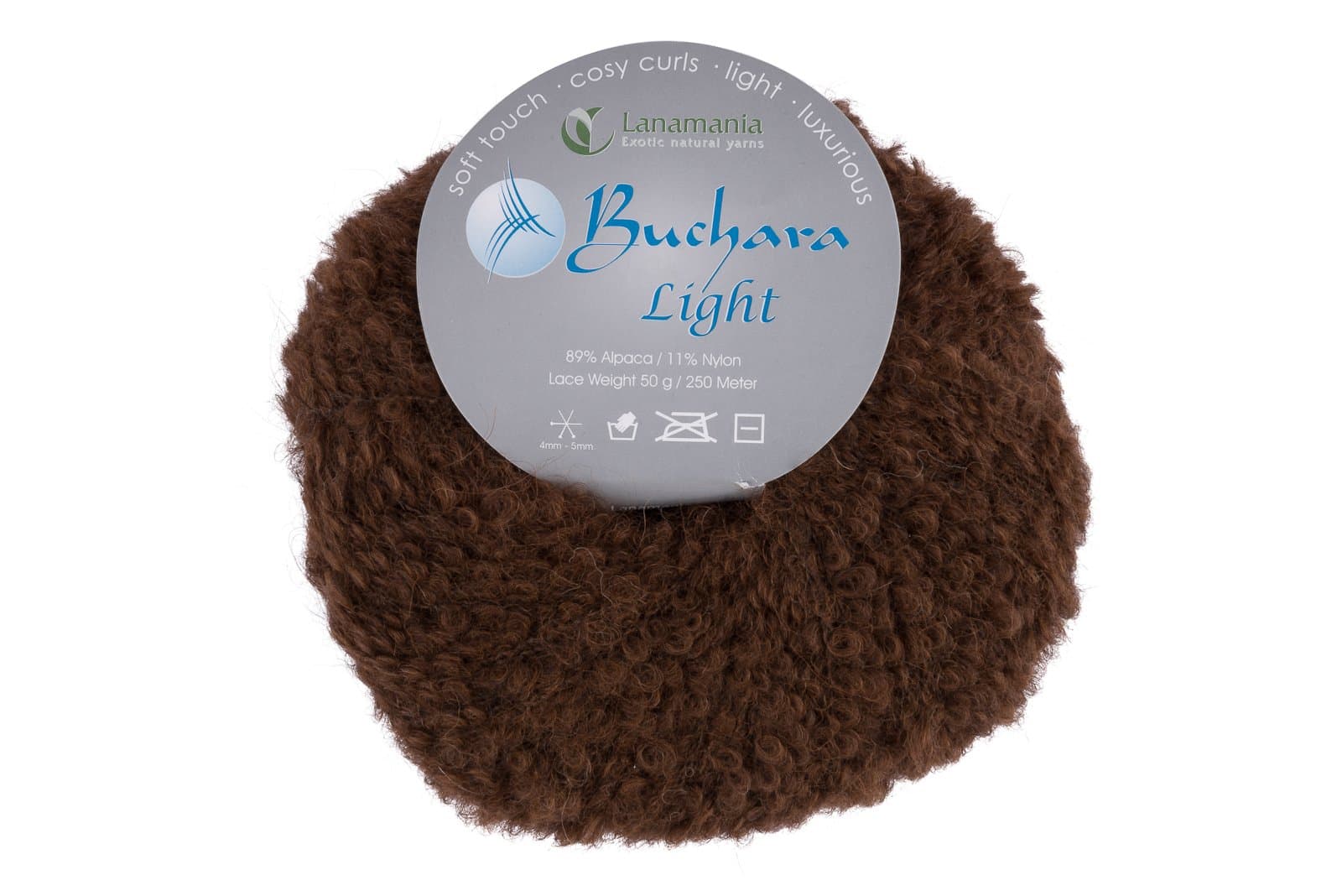 LanamaniaBuchara Light Black, alpaca, Brown