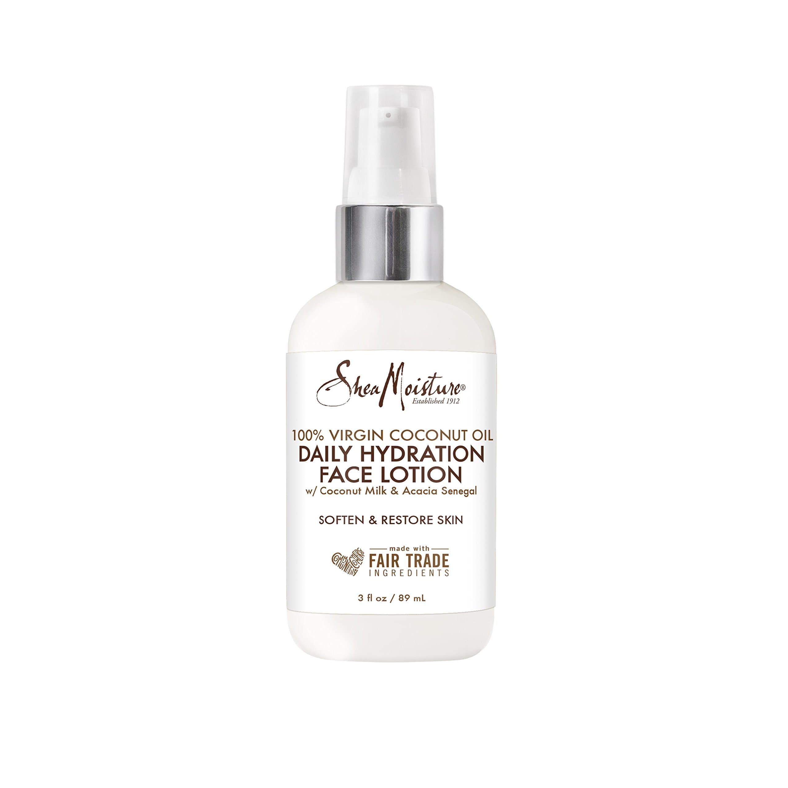SHEA MOISTURE 100% Virgin Coconut Oil Daily Hydration Face Lotion for Unisex - 3 oz Moisturizer