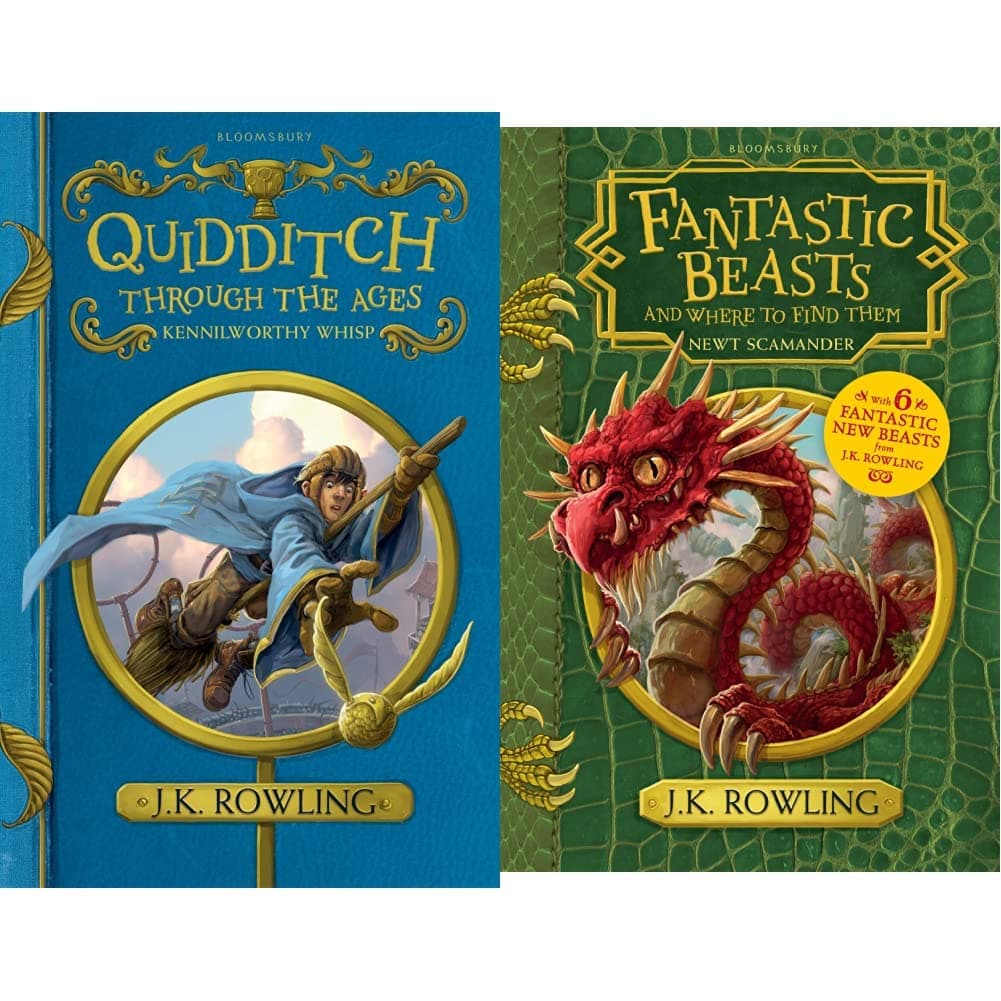 Quidditch Through The Ages + Fantastic Beasts And Where To Find Them (Set of 2 Books)