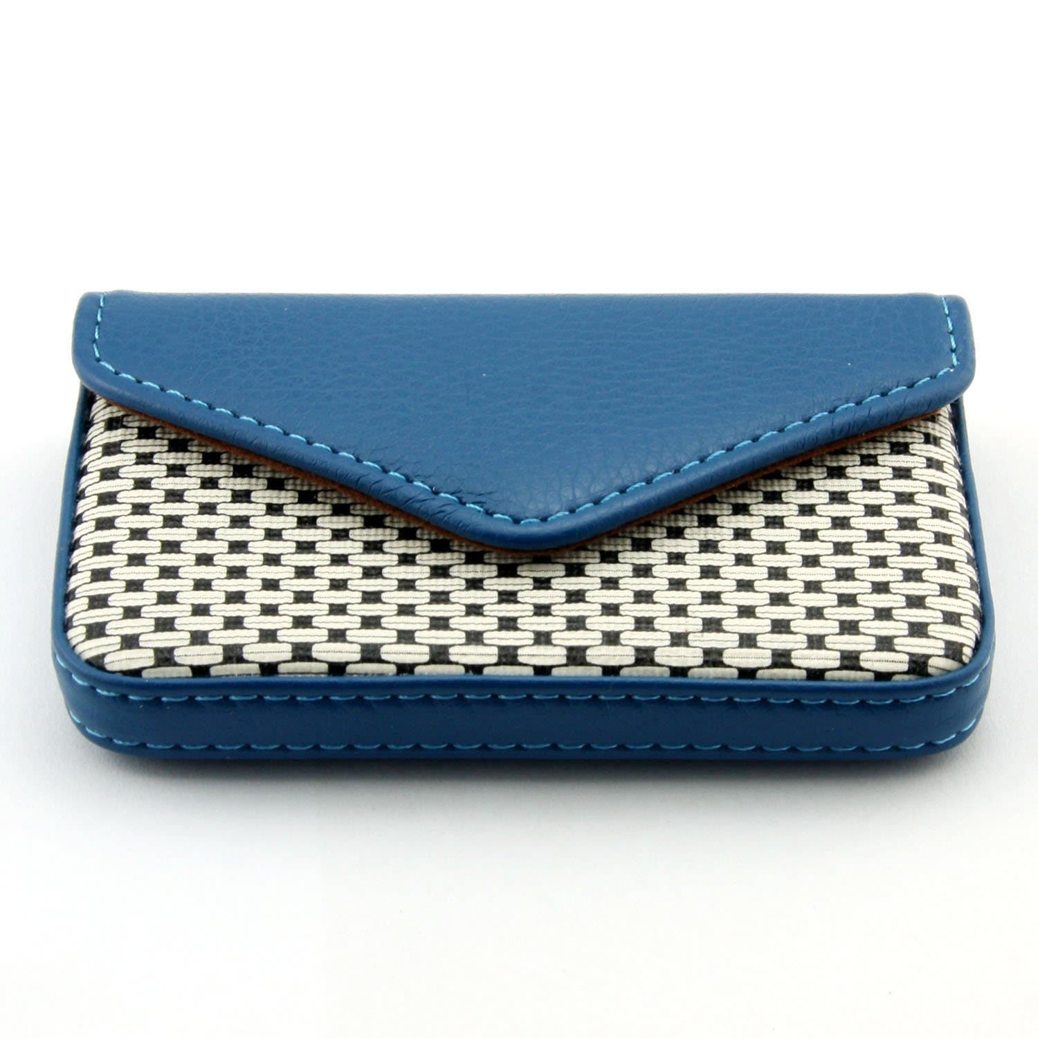 Birsppy Partstock Multipurpose PU Leather Business Name Card Holder Wallet Leather Credit card ID Case/Holder/Cards Case with Magnetic Shut Blue