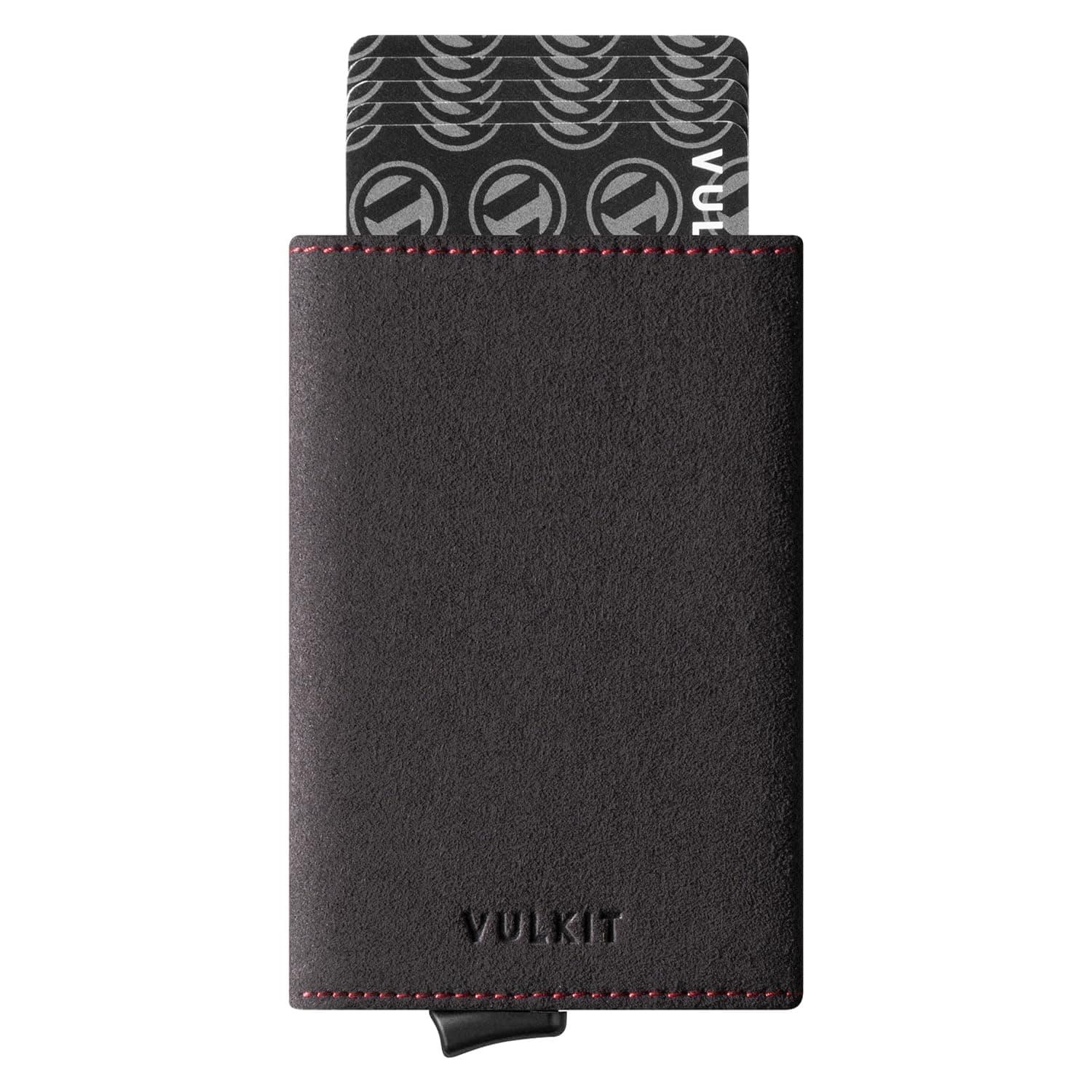 Pop up Wallet RFID Blocking Leather Credit Card Wallet with Banknote Compartment, ID Window & Coin Pocket