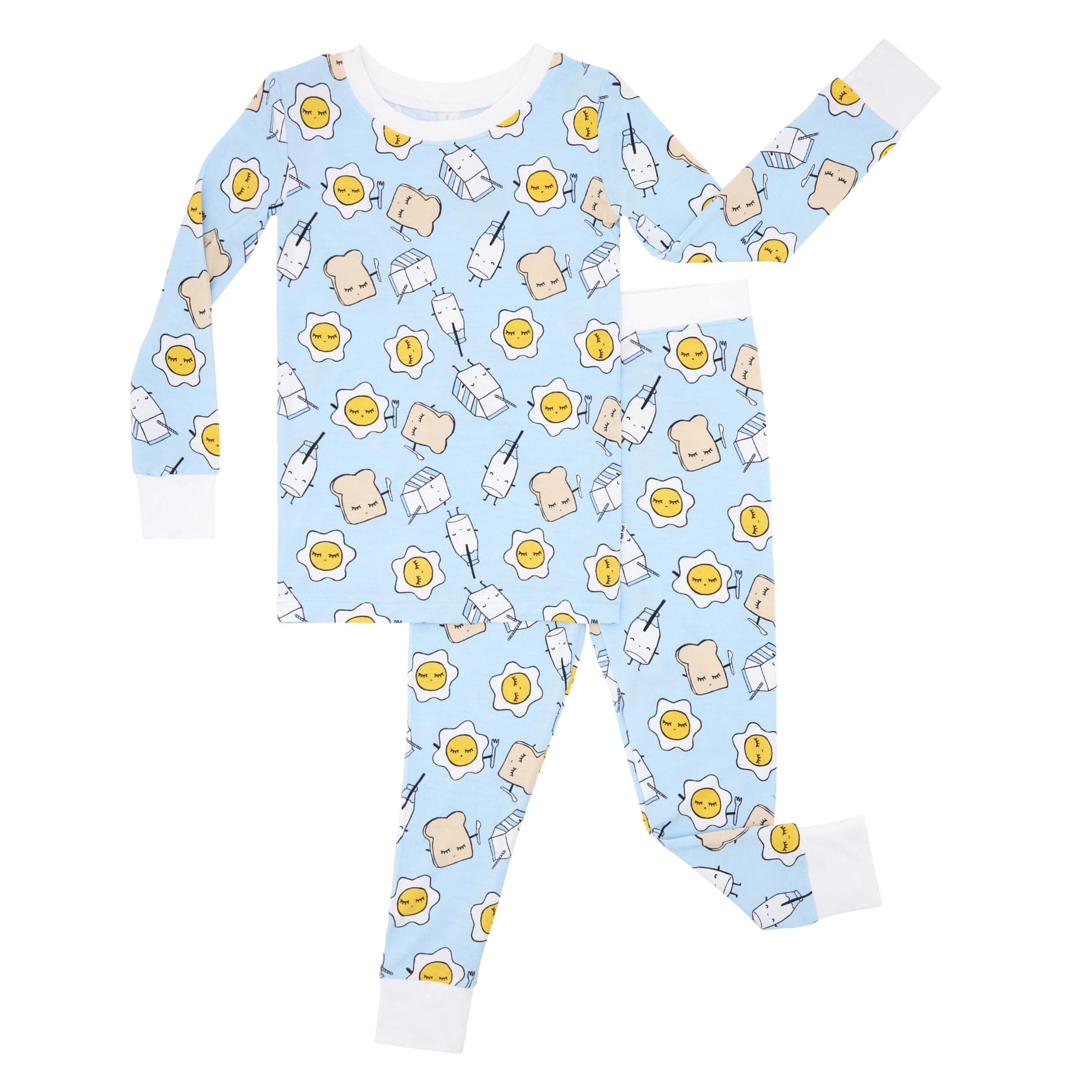 Two-Piece Pajama Set for Boys & Girls, Soft Viscose from Bamboo Toddler Pajamas for Kids, Family Matching PJs