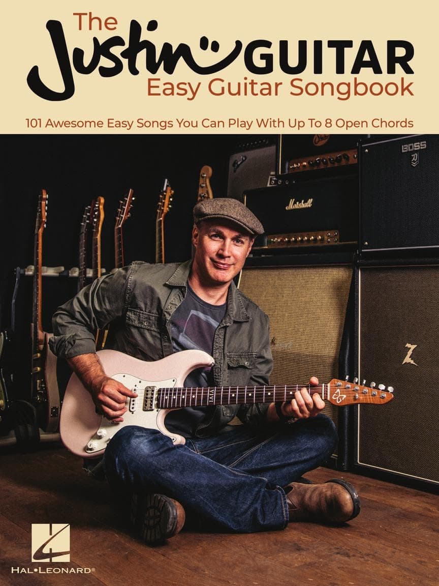 Hal Leonard The JustinGuitar Easy Guitar Songbook Paperback – Big Book, 1 May 2021