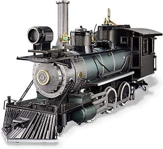 Piececool 3D Puzzle for Adults, Mogul Steam Engine Steamer 3D Metal Model Building Kits Challenging Assembly DIY Crafts Kits, Best Birthday Christams Gifts