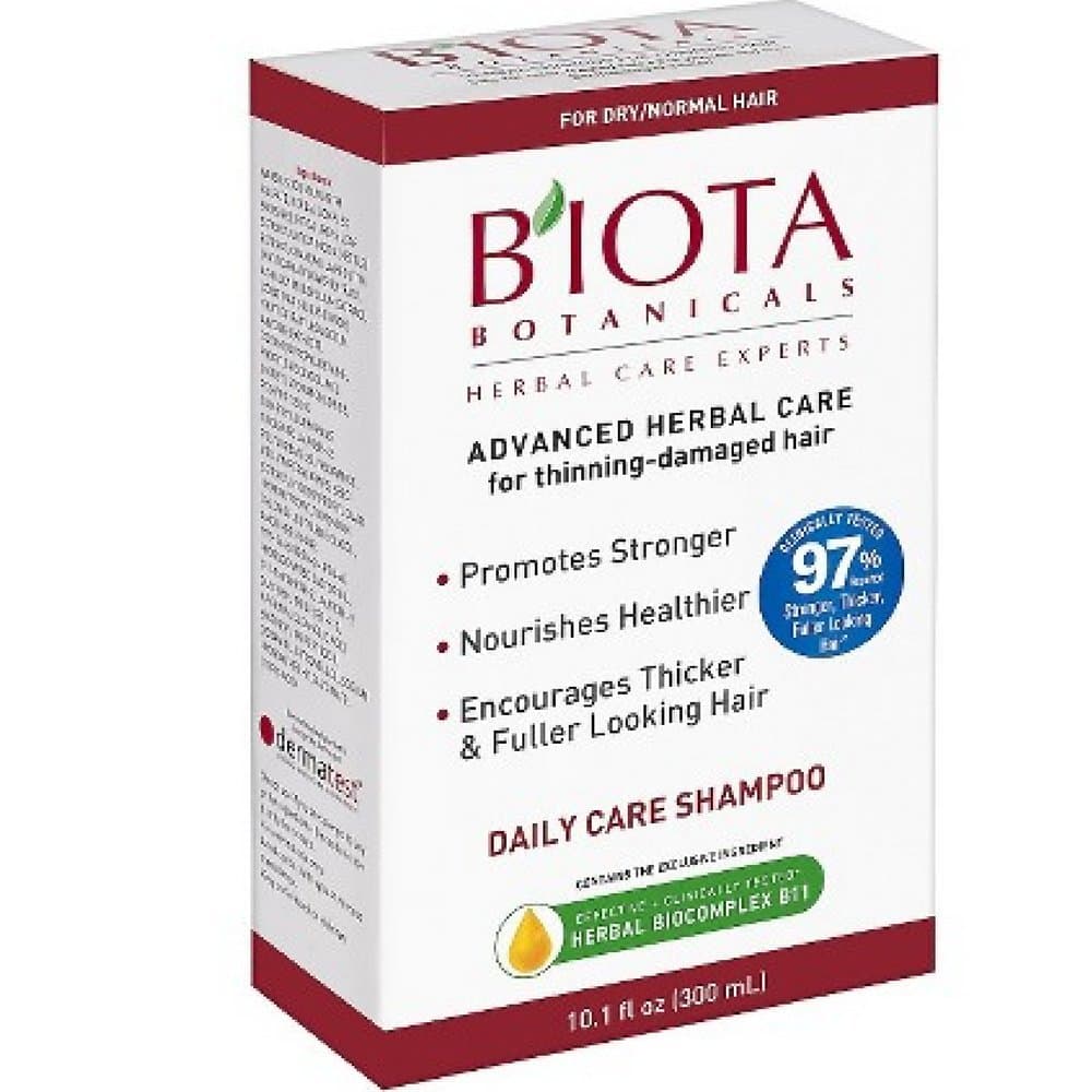 B'IOTA Botanicals Herbal Care Experts Daily Care Shampoo For Normal/Dry Thinning Hair 10.1 oz