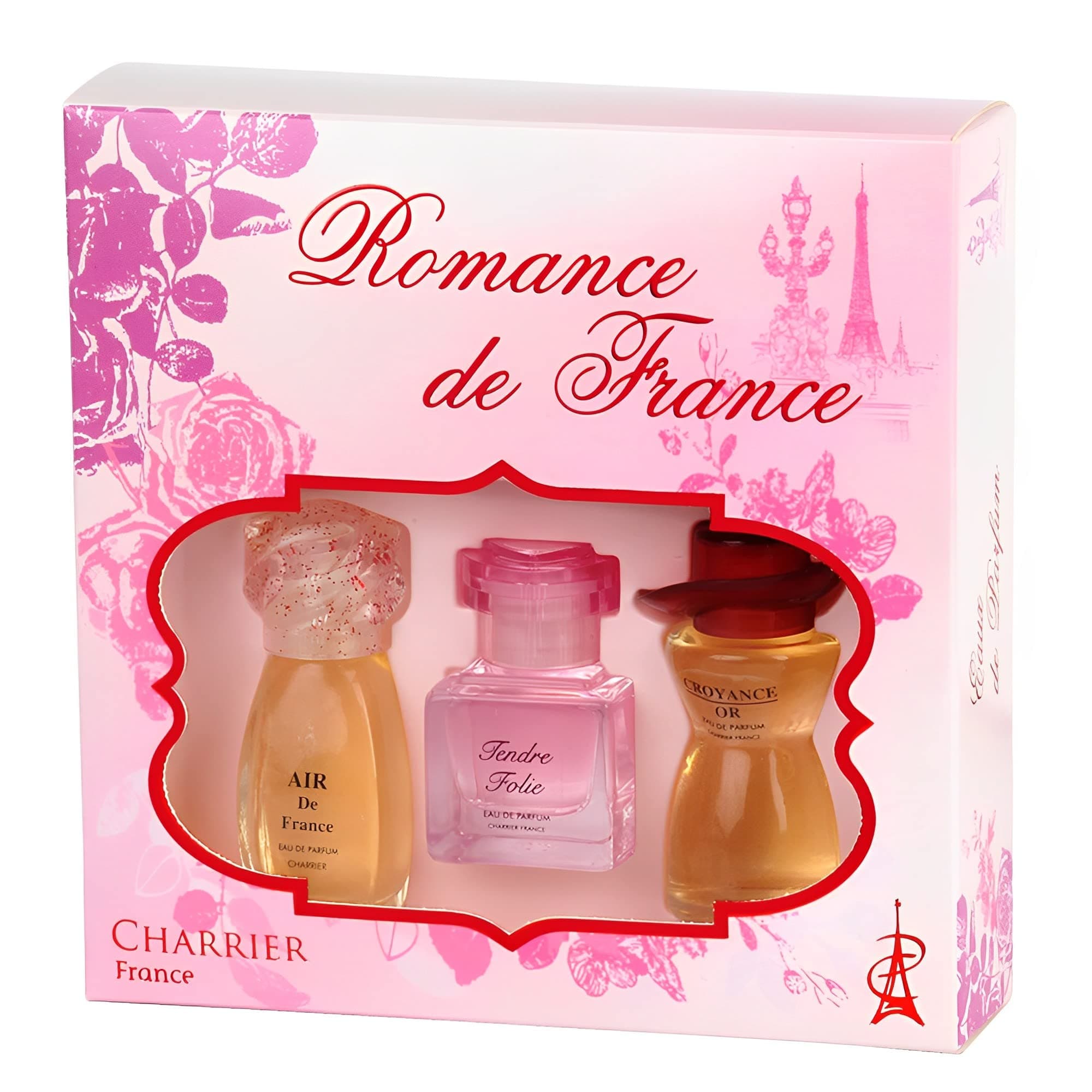 Charrier Parfums - 3 Eaux de Parfum Gift Set - 'Romance de France' - 33.6 ml - Made in Provence, France