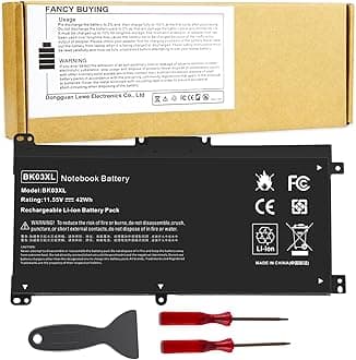 BK03XL Battery for HP Pavilion X360 14-BA000 14M-BA000 14m-ba011dx 14m-ba013dx 14m-ba014dx 14m-ba015dx 14m-ba114dx 14-ba000 14-ba175nr 14-ba110nr 14-ba253cl 14-ba125cl 14-ba175nr HSTNN-LB7S HSTNN-UB7G