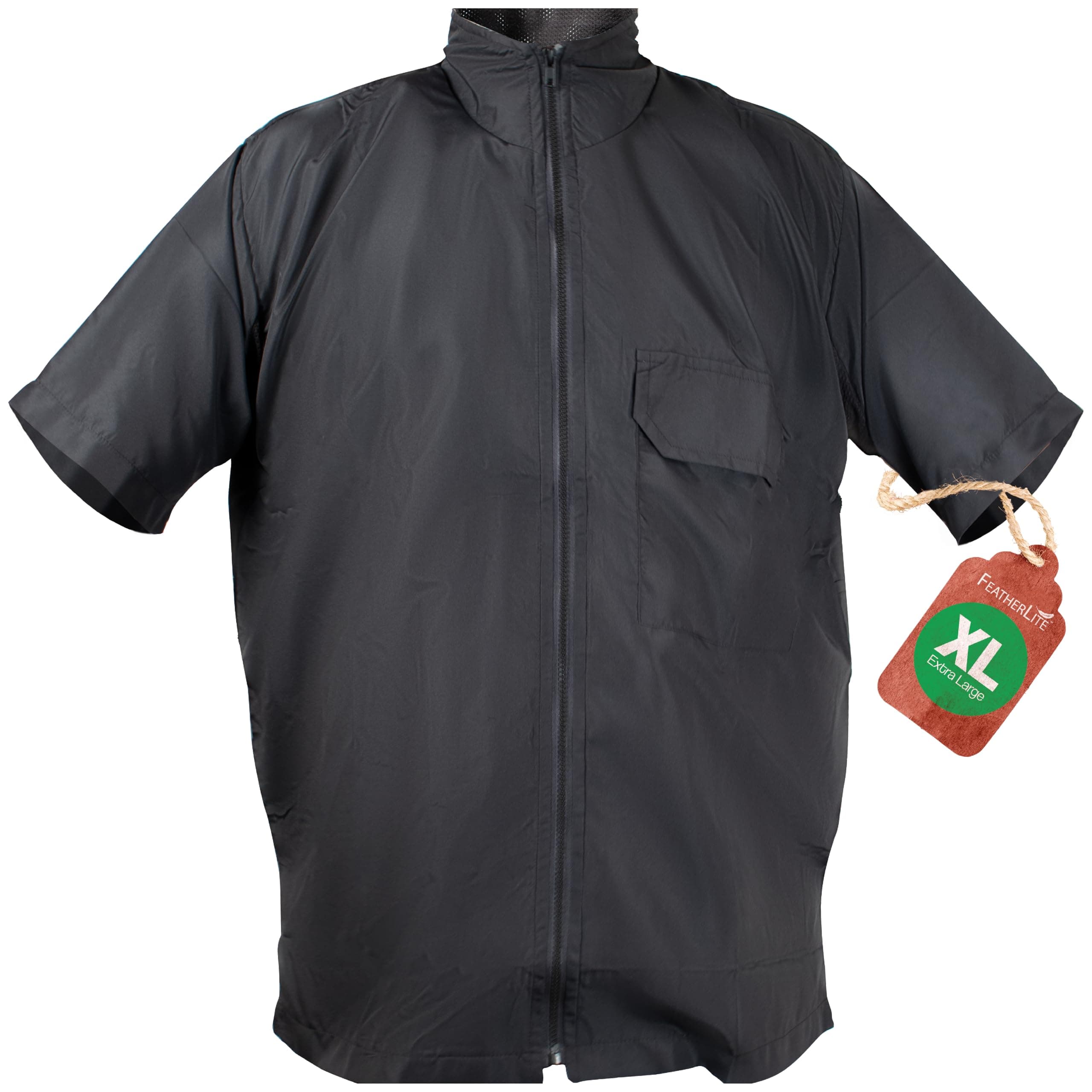 Savannah Featherlite Smock for Woodturning Arts Crafts and Hobbyists - XL - Black