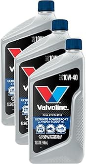 Valvoline 4-Stroke Powersport Full Synthetic Motor Oil 1 QT (Pack of 3)