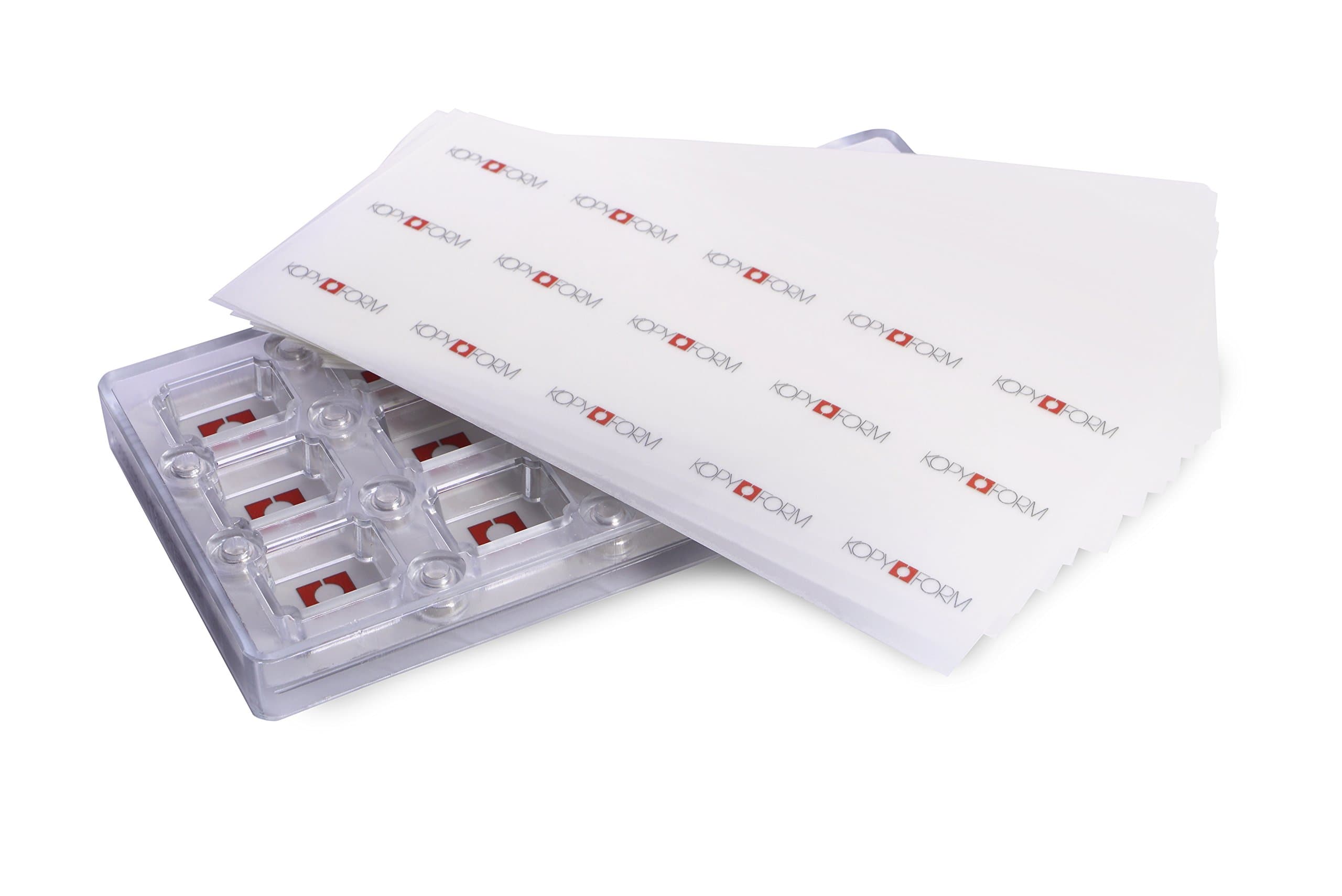 Choco Sheets® "Mini" (Chocolate Transfer Sheets for Magnetic Moulds to Print on Chocolate Candy), Blank, 125 x 265 mm, 25 Sheets (TP525M)