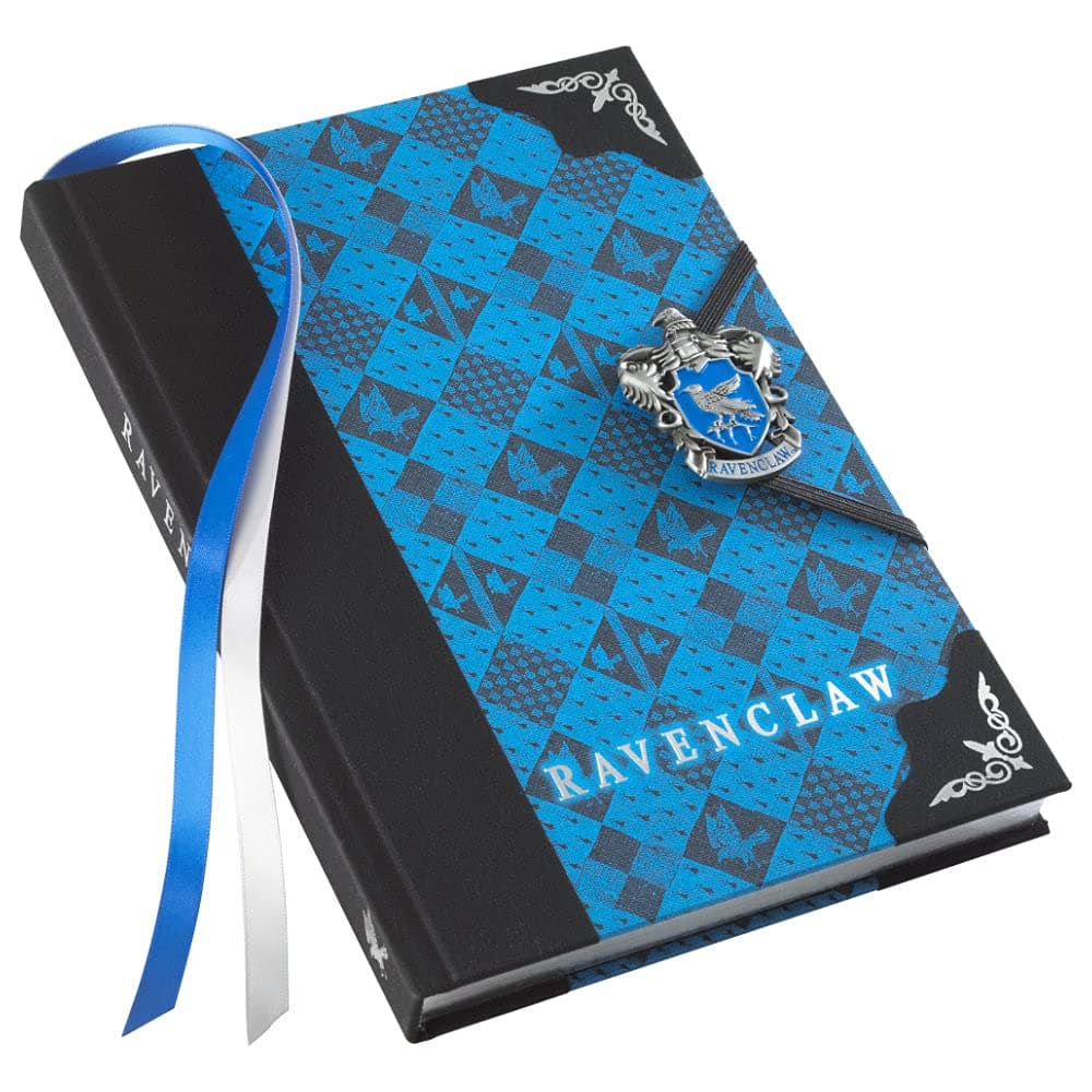 The Noble Collection Harry Potter Ravenclaw Journal - 9.75in (25cm) Hardbound Lined with Gilded Edges and Die Cast Enameled Crest - Officially Licensed Film Set Movie Props Gifts