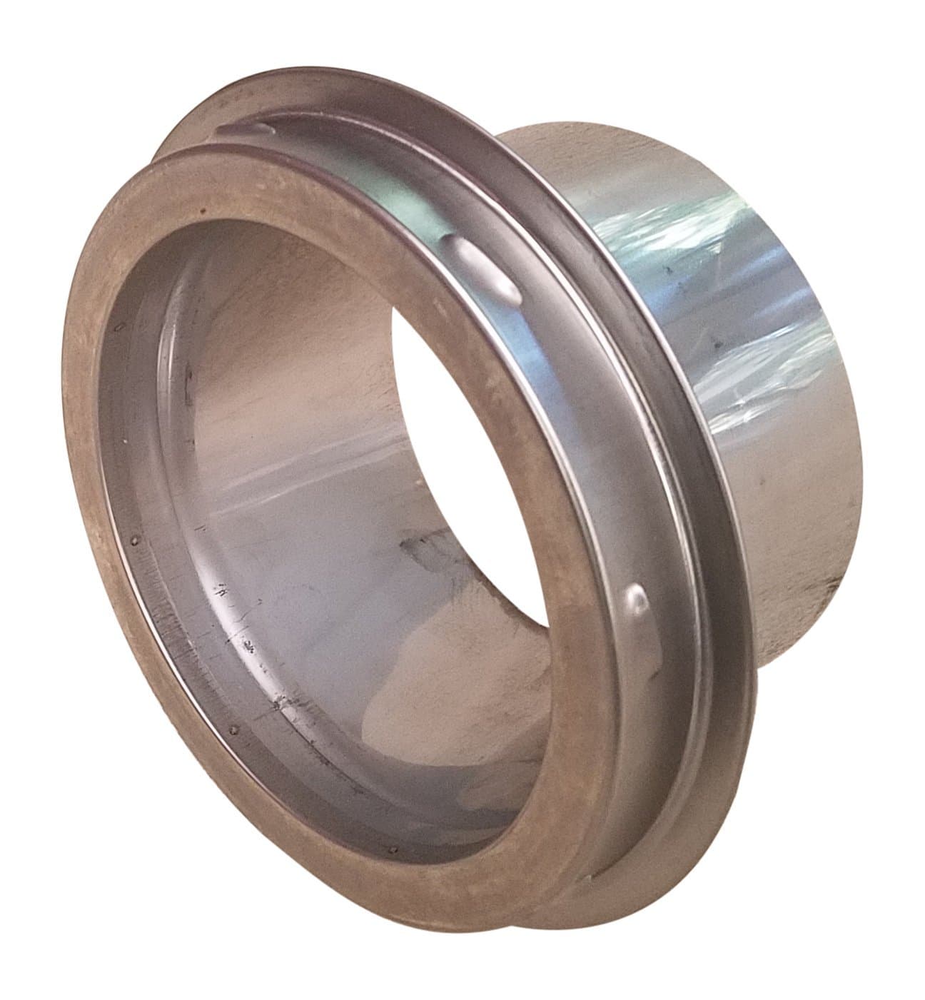 "Finishing Collar for transition from 8" Chimney to 8" single wall stove pipe