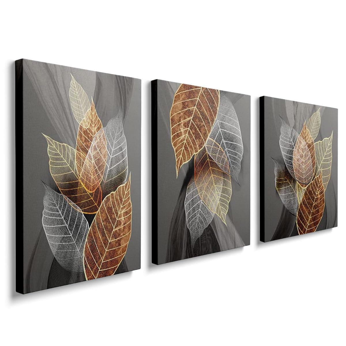 prinfantasy Canvas Wall Art Boho Decor - Set of 3 Botanical Tropical Printed ...