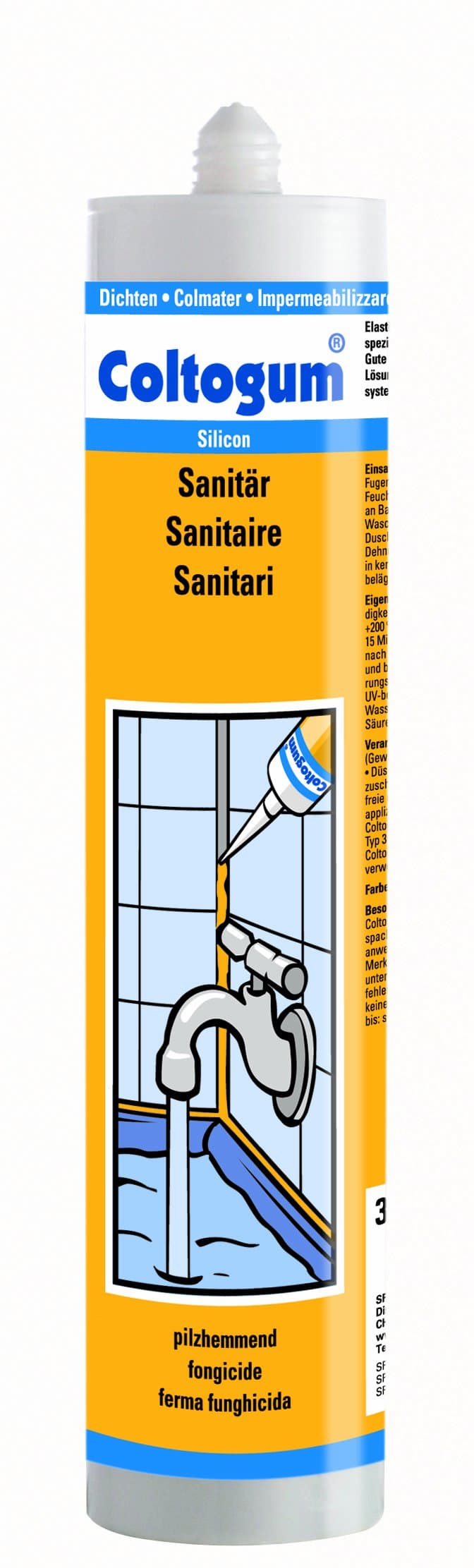 Coltogum 163228 Sealing Agent Sanitary 310 ml Ivory