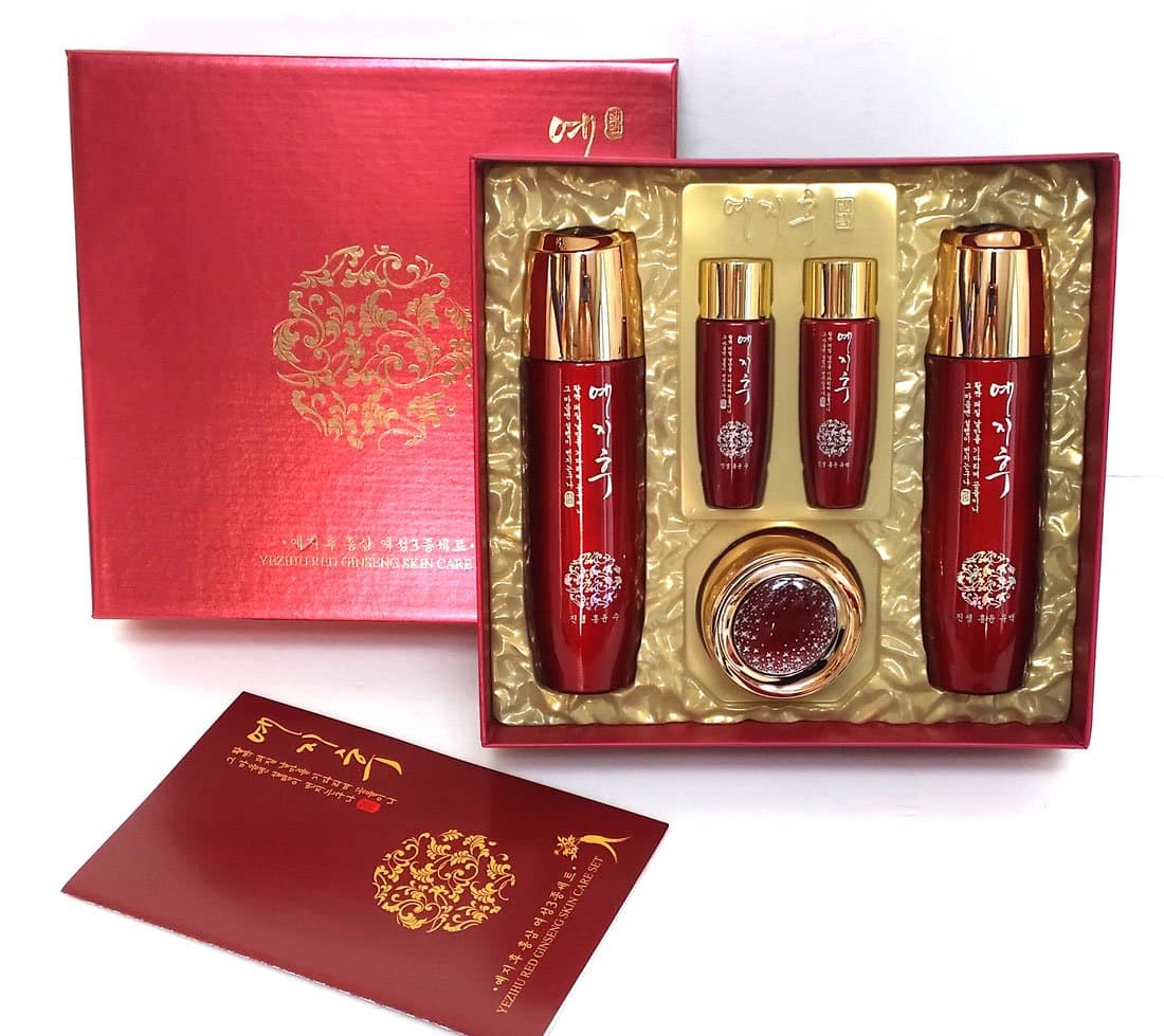 Yezihu Red Ginseng Skin Care 3Set / Anti-Aging,Wrinkle,Moisture / Korean Cosmetics