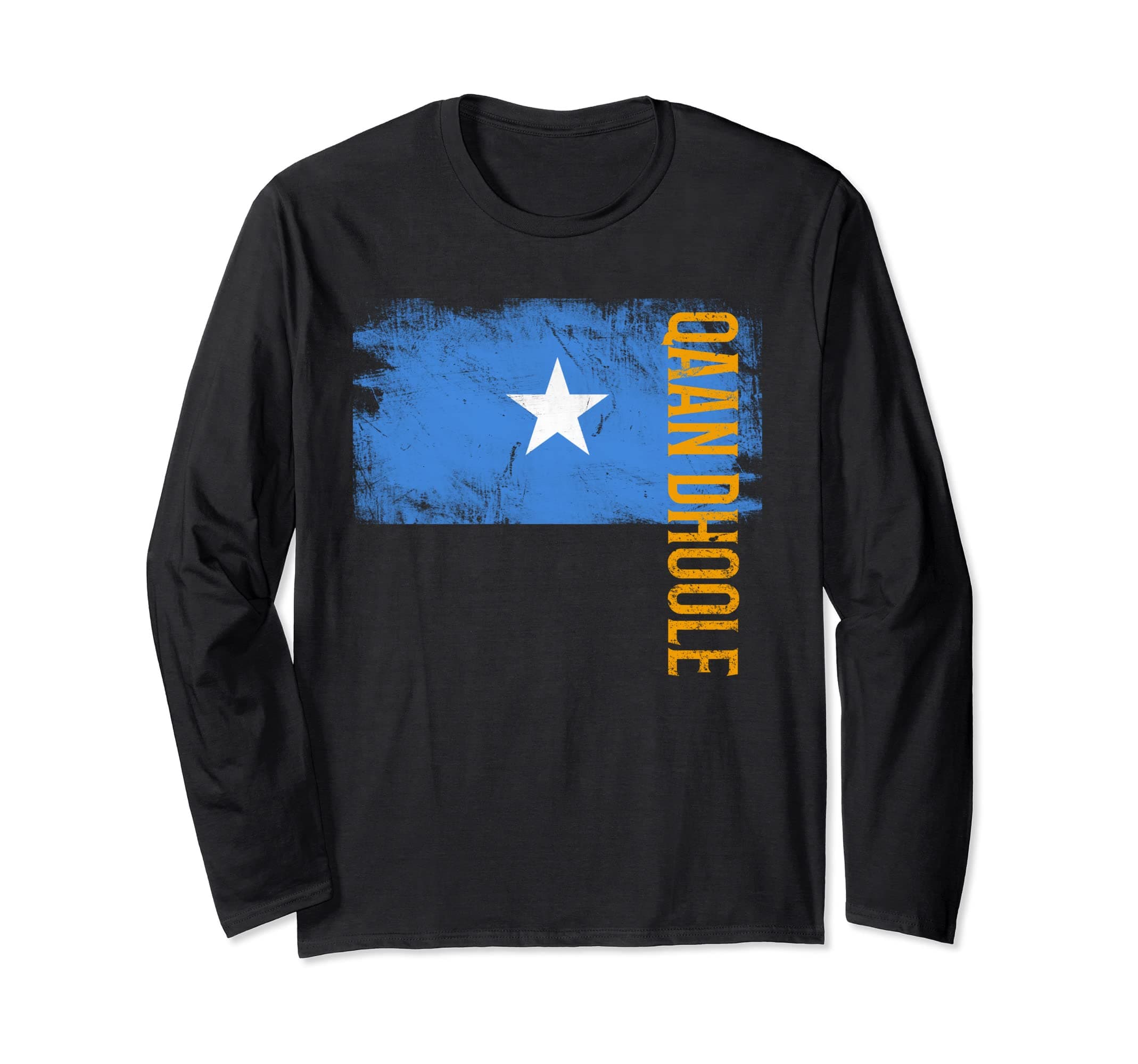 Qaan Dhoole Somalia Flag Shirt For Somalians Men, Women Long Sleeve T-Shirt