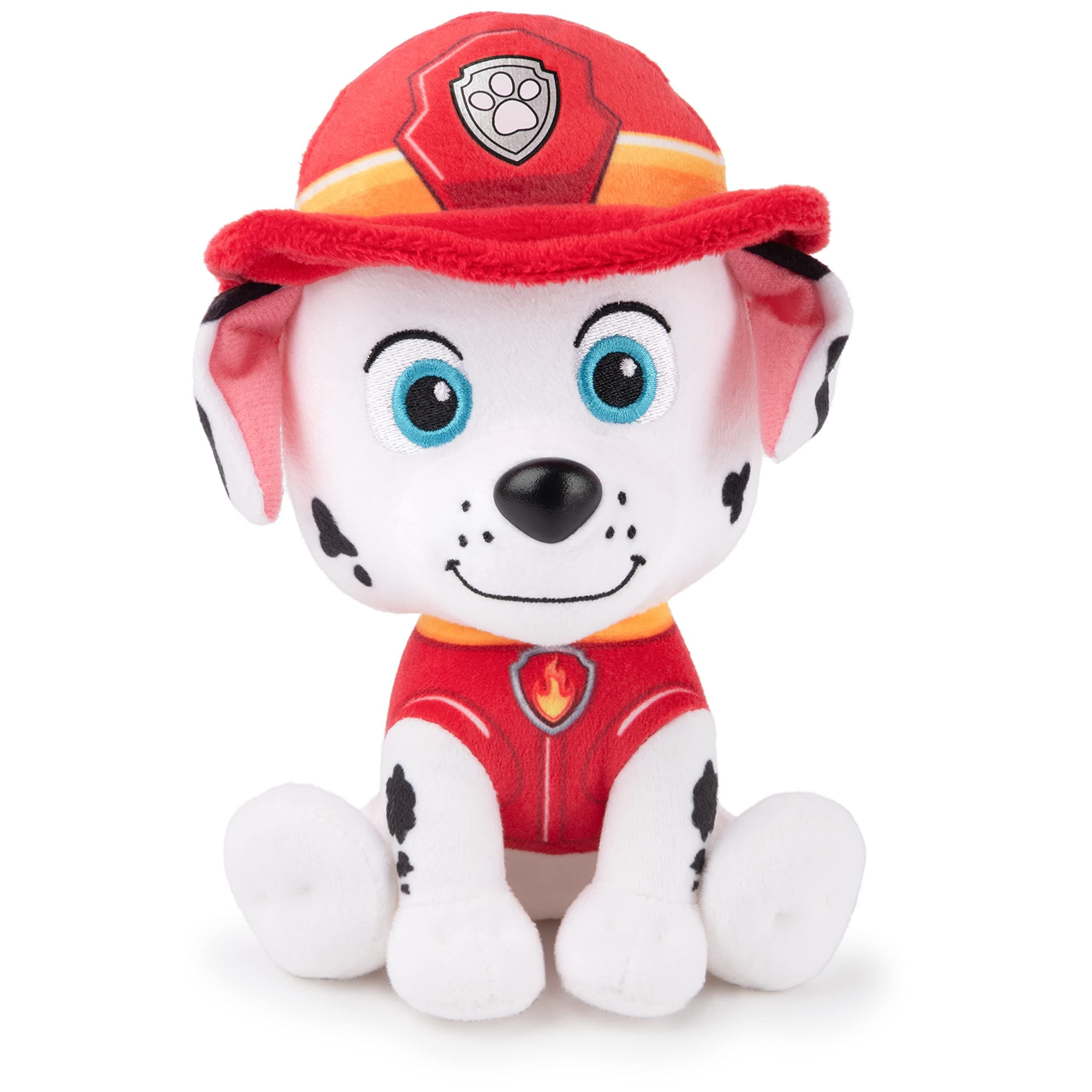 Official PAW Patrol Marshall in Signature Firefighter Uniform Plush Toy, Stuffed Animal for Ages 1 and Up, 6" (Styles May Vary)