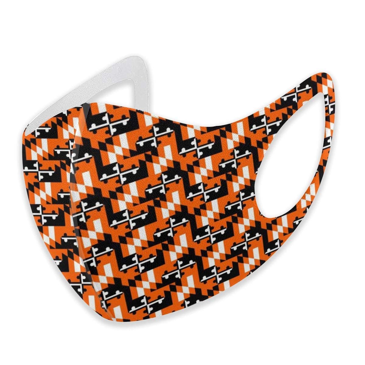 Gfj65S Dust Mask Orange and Black Maryland Flag Breathable Dustproof Mouth Cover (Non-Medical Masks)