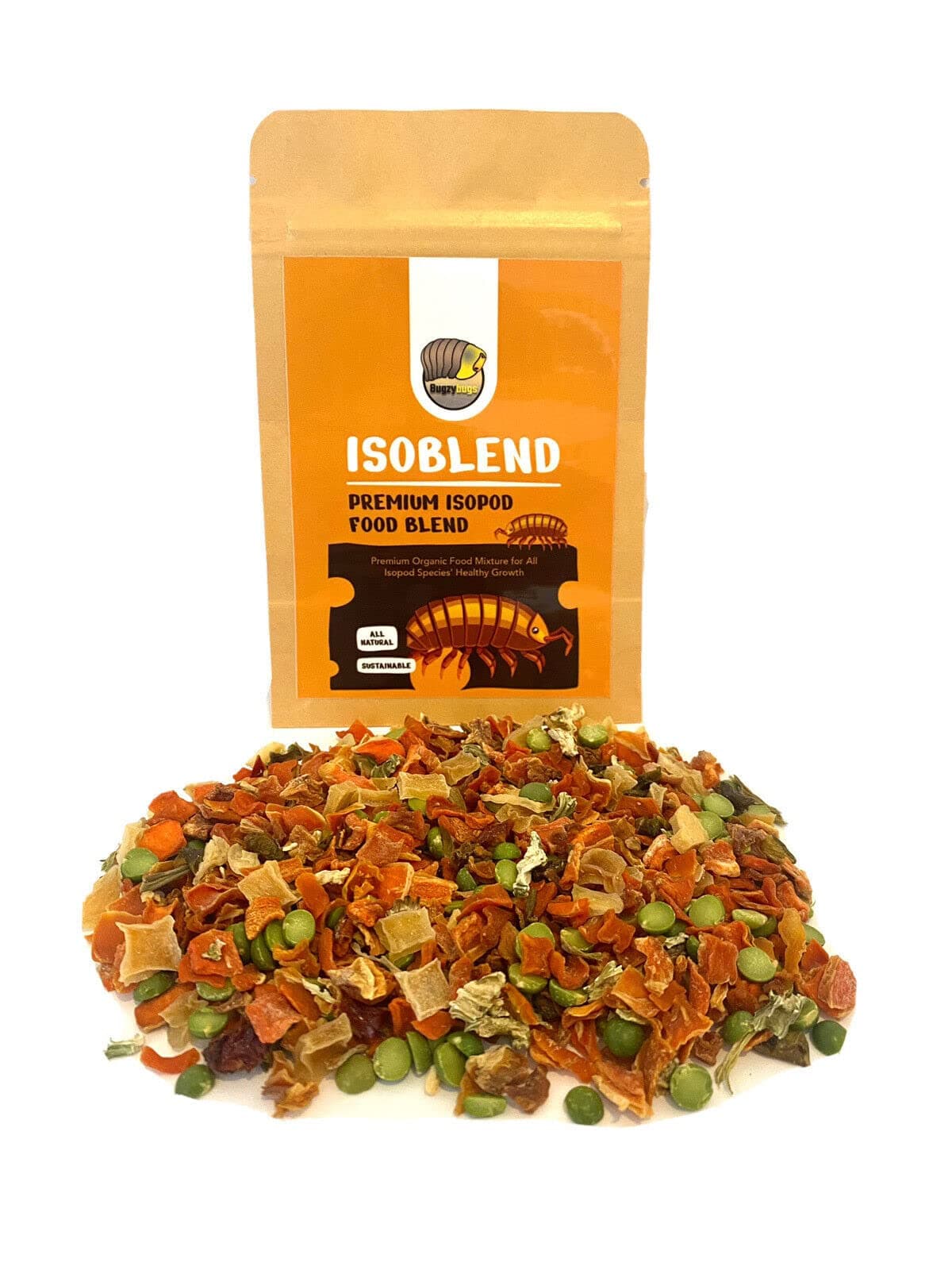 - Isoblend Premium Isopod Food Feed Mix All Natural Vegetable Dry Blend for Isopods Feeders Insects