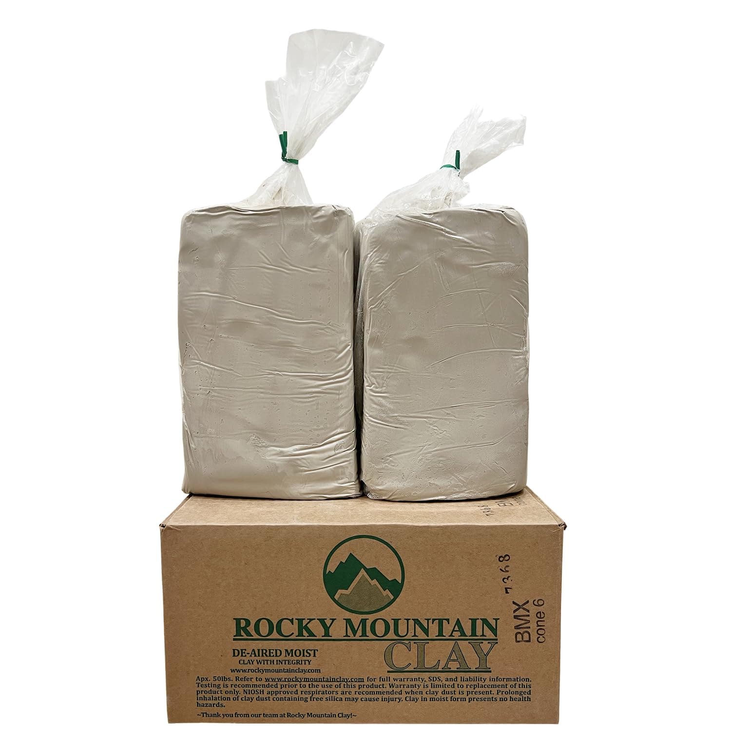 50lb Best Mix- BMix - BMX - Mid Fire Cone 6 Pottery Clay - Rocky Mountain Clay