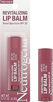 Neutrogena Revitalizing Tinted Lip Balm with SPF 20, Hydrating Tinted Lip Care with Sunscreen, Moisturizing Sheer Tint for Softer, Healthier-Looking Lips, Sheer Fresh Plum 60, 0.15 oz
