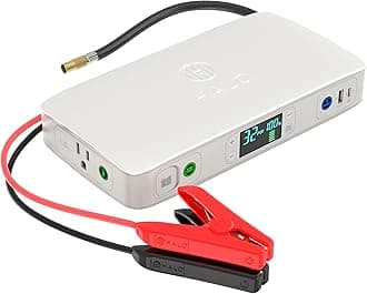 Bolt Ultimate 2 Portable Car Battery Jump Starter | 130 PSI Air Compressor, 55.5Wh USB Power Bank with AC Outlet, Emergency Floodlight & Charger, Jumps Cars SUVs & Trucks, Inflates Tires — Gray