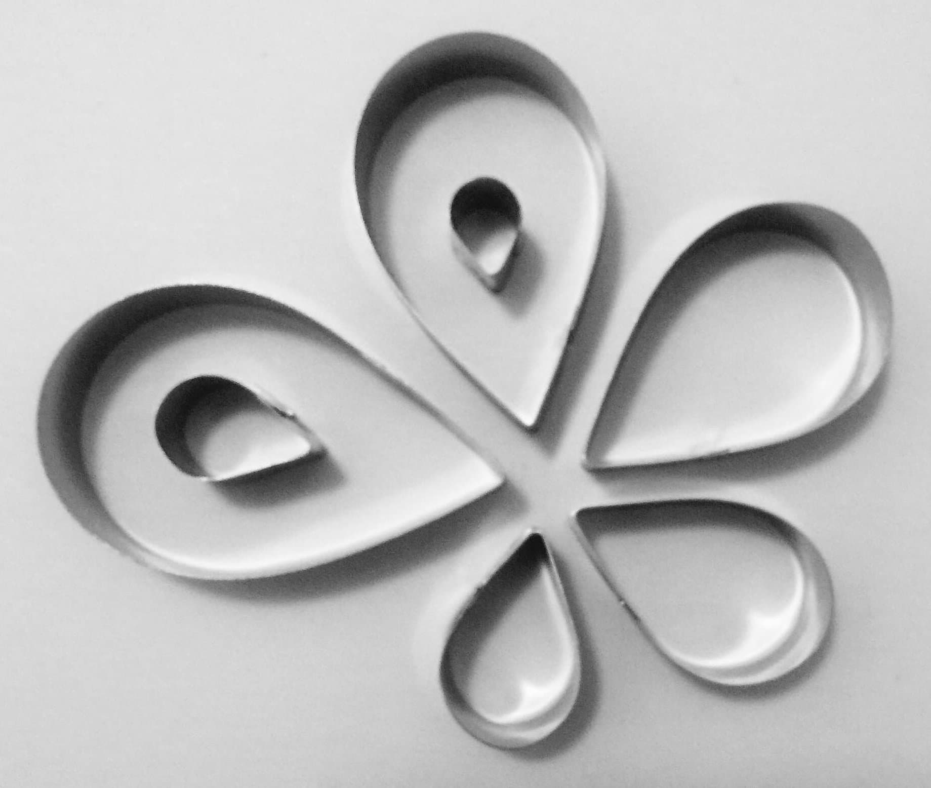 Rose Petal Fondant Cutter 7PC/SET Teardrop Flower Petals Stainless Steel