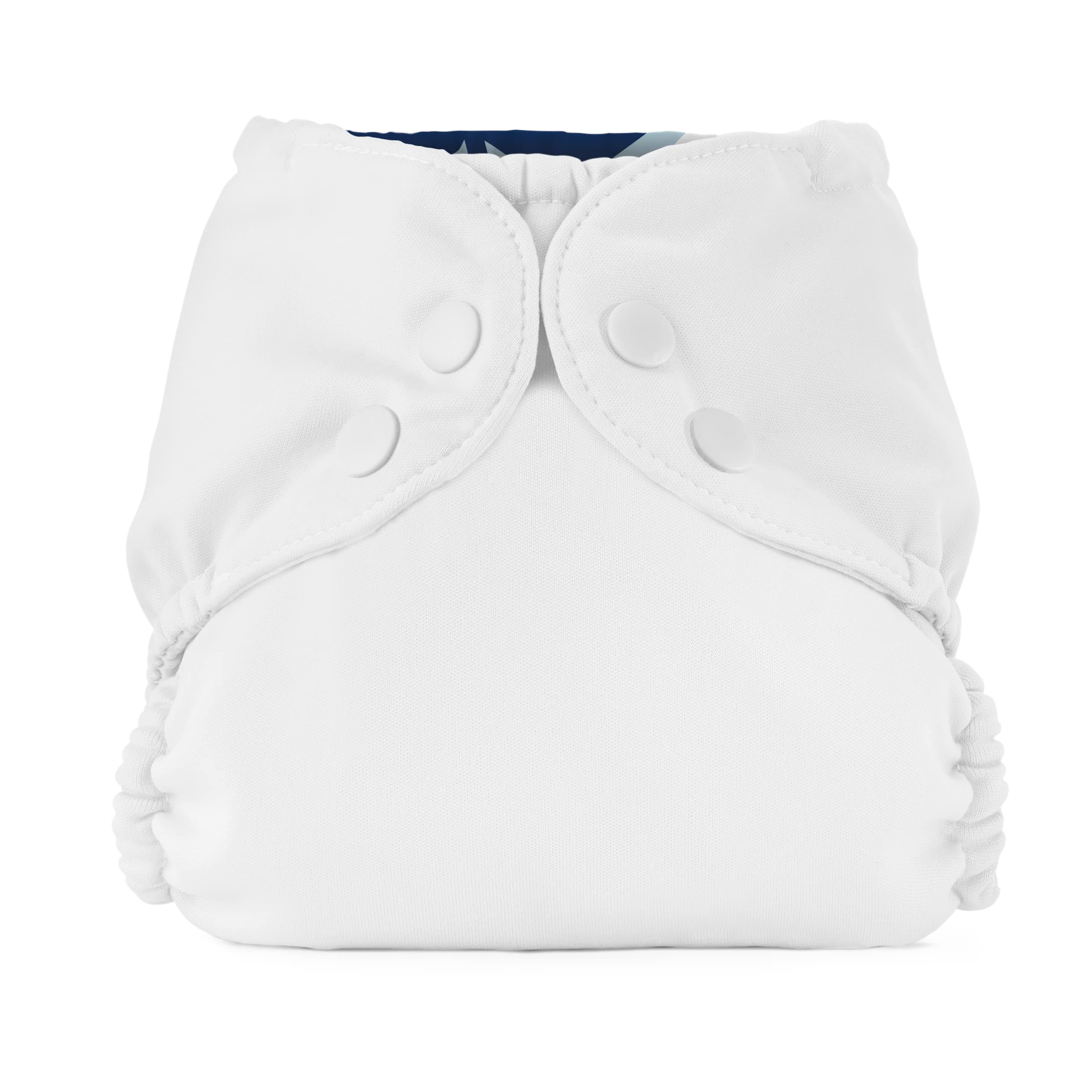 Esembly Cloth Diaper Cover - Reusable Swim Diaper, Waterproof, Breathable - Adjustable Outer Layer Over Absorbent Inner for Blowout Protection - Sea Salt, Size 2 (18-35lbs)