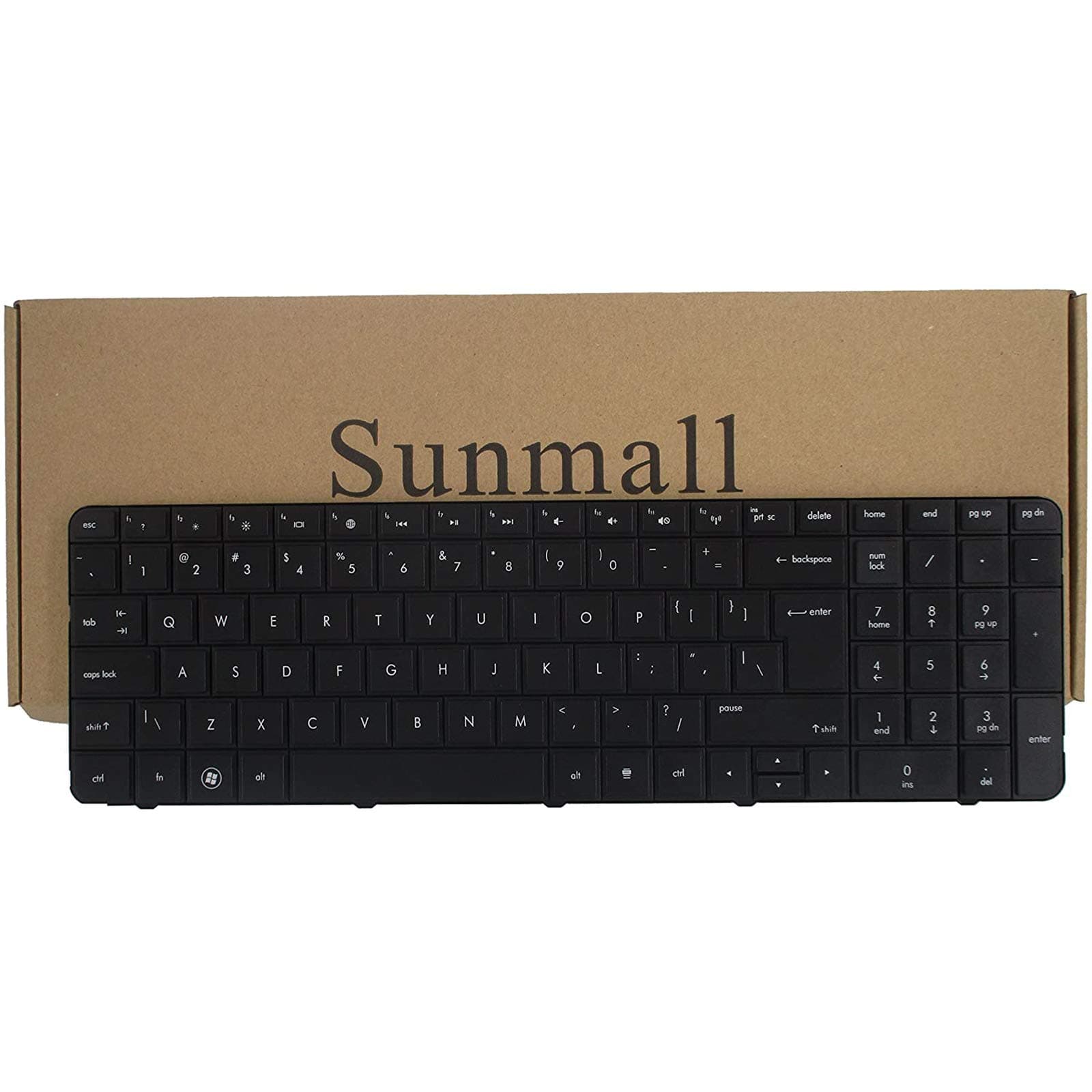 SUNMALL Laptop Keyboard with BIG ENTER for HP Pavilion G7 G7T R18 g7-1000 G7T-1000 G7-1100 G7-1150 G7-1200 G7-1310 series g7-1219wm g7-1330ca g7-1329wm g7-1355dx g7-1260us Black US Layout(6 Months Wa