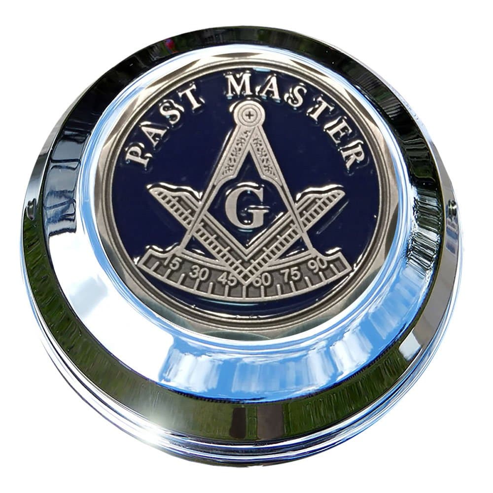 MotorDog69 Indian Gas Cap Coin Mount Set with Masonic Past Master for Chieftain, Chief Classic, Chief Vintage, Dark Horse, Roadmaster