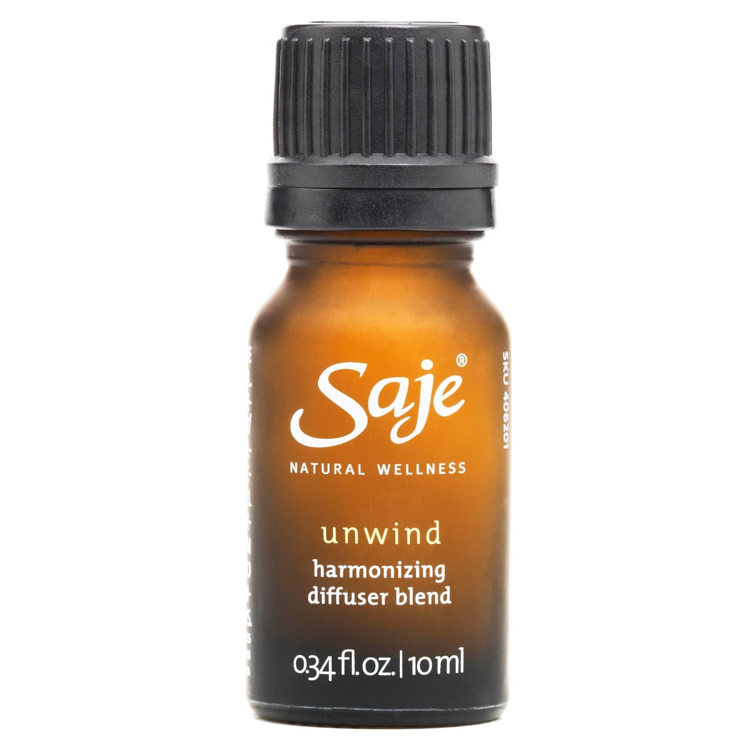 Saje Unwind Diffuser Blend, Aromatherapy Essential Oil Blend, 100% Natural, (0.34 fl oz)