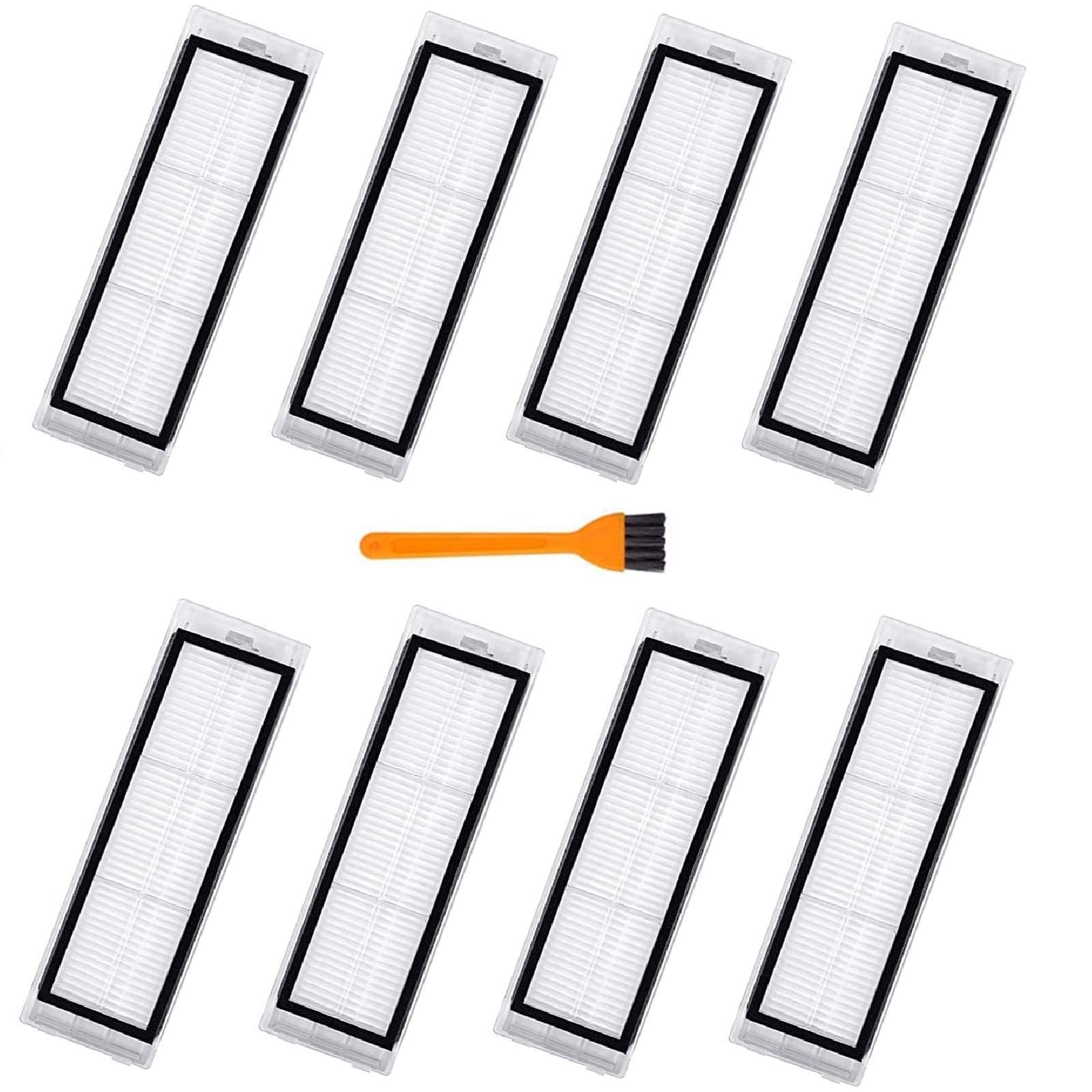 8 Packs S6 Pure Filters Compatible with Roborock S6 Pure, S6, E4,S4 Max, S6 MaxV, S5, S5 Max, S4, E2, E3, E5, E20 E25 E35 S50 S65 Xiaomi Mijia,8 Filters, 1 Cleaning Tools