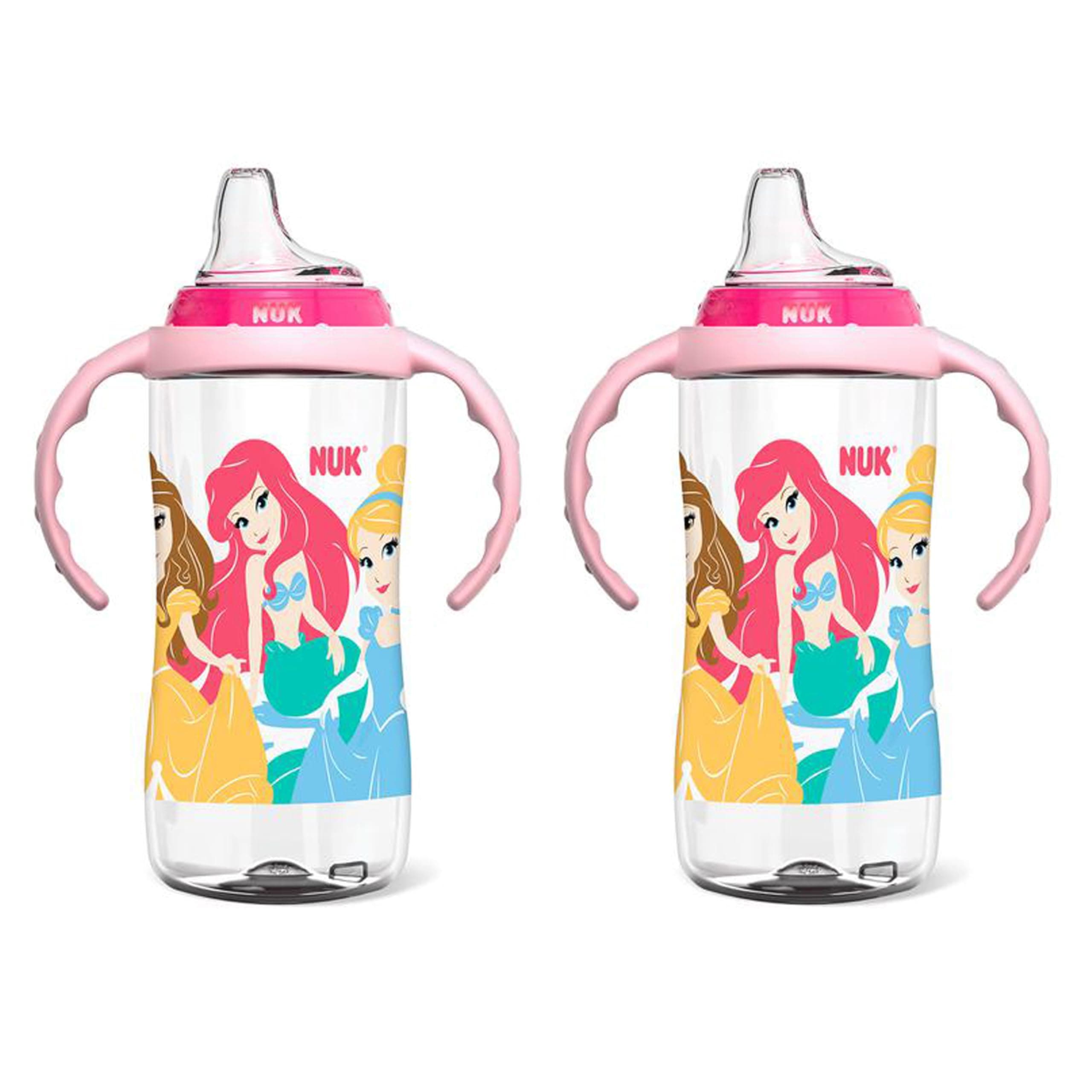 Disney Princess Large Learner Cup 10oz 2pk – BPA Free, Spill Proof Sippy Cup