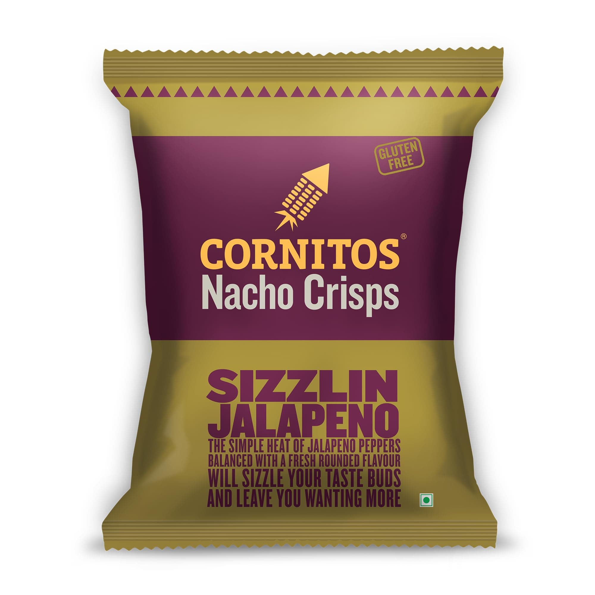 Nacho Crisps Sizzlin Jalapeno, 150 gm