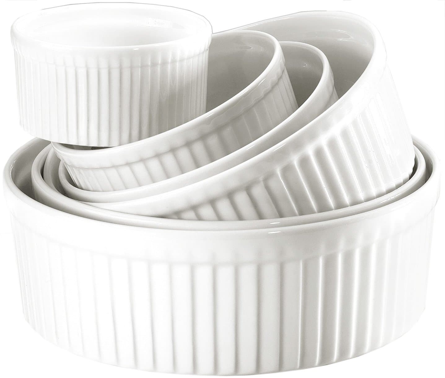 Pillivuyt Soufflé Mould, Porcelain, White, 10 cm