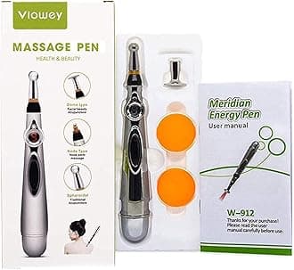 MQFORU Electronic Acupuncture Pen, 3-in-1 Meridian Energy Pen for Pain Relief, Pain Relief Therapy, Electric Meridians Acupuncture Machine