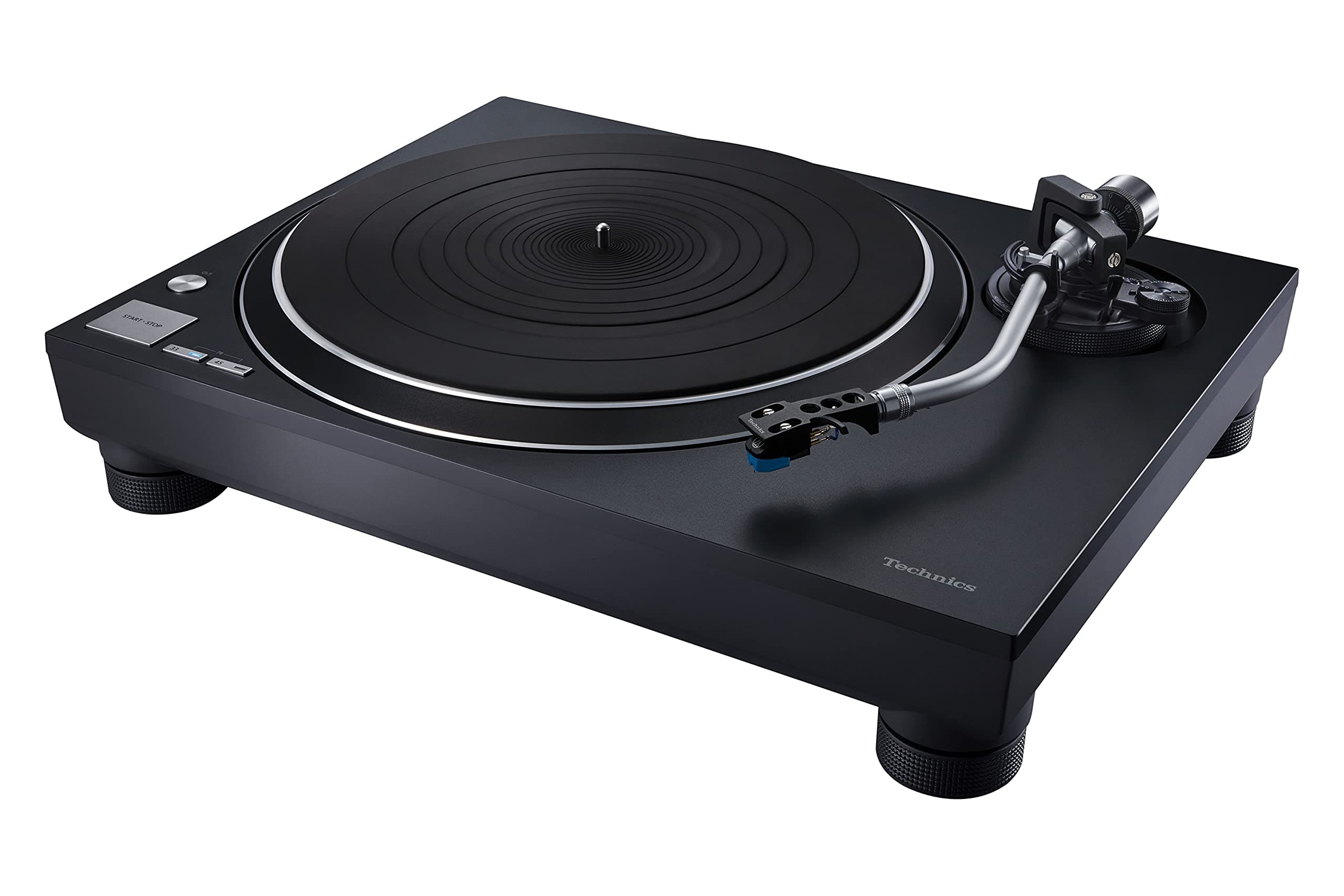 SL-100C Direct Drive Turntable System, Vinyl Player, AT-VM95C Cartridge, Auto Lifter, 3 Speed, Dust Cover, PHONO Cable