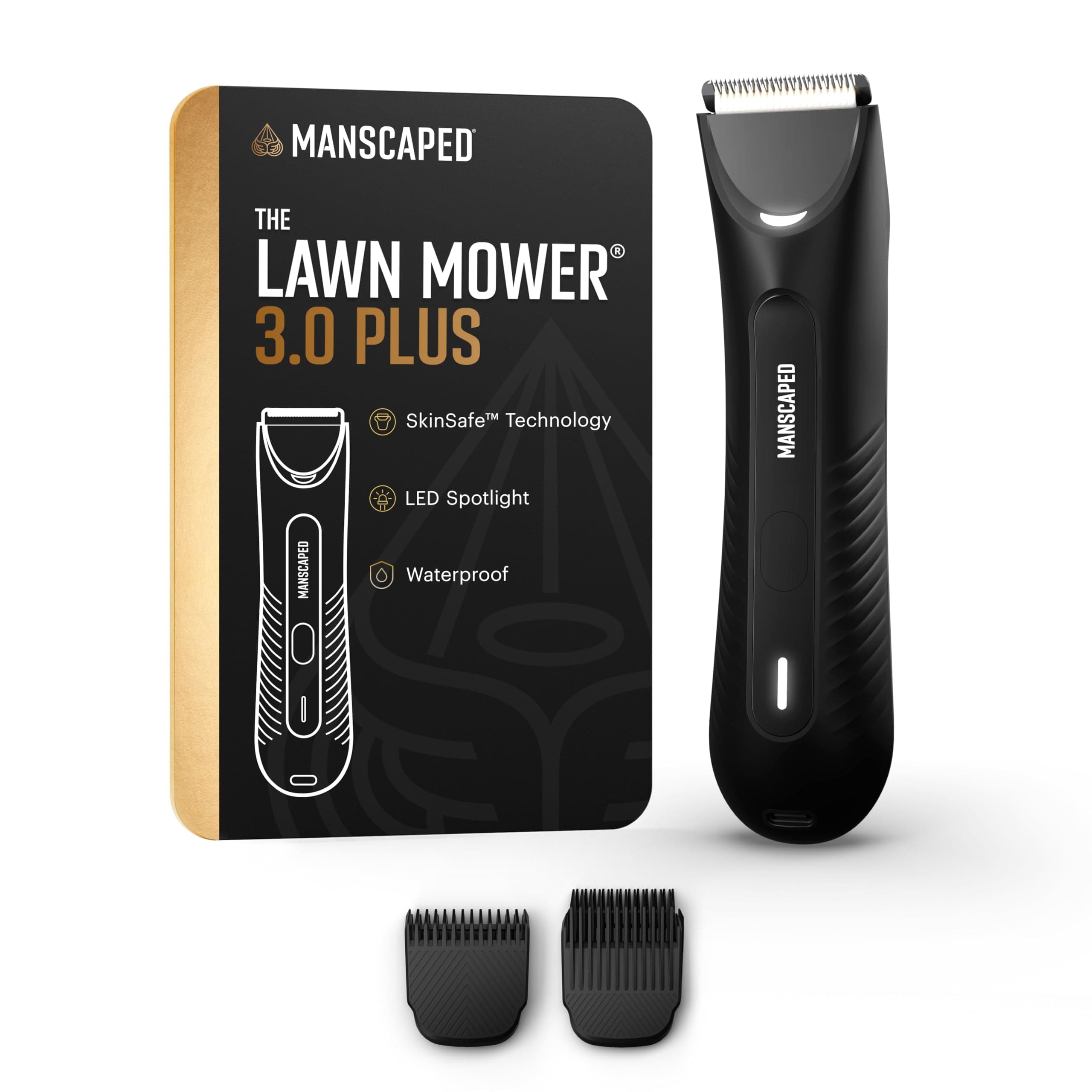 Manscaped Refining The Gentleman The Lawn Mower 3.0 Plus Crotch & Body Hair Trimmer - Upgraded Skinsafe Trimmer Blade, Waterproof Groomer, Usb-C Rechargeable, Men's Wireless Ball Shaver
