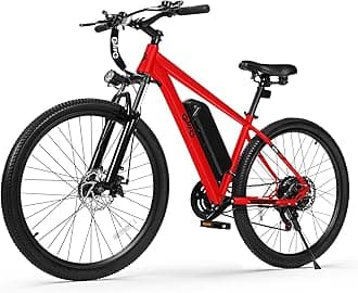 Racer Electric Bike for Adults - 21-Speed 22MPH Mountain Ebike with 750W Peak Brushless Motor, 375Wh Removable Battery, 26X2.1 Tire Step Over E-MTB, Up to 40 Miles, E Bikes