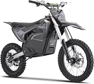 KOOZ HP117E 72V Pro Electric Dirt Bike - 5000W Adult Electric Motorcycle, 30AH Lithium Battery, 50MPH Top Speed, 40 Miles Range | Hydraulic Brakes for Mountain Off-Road Ebike (Grey)