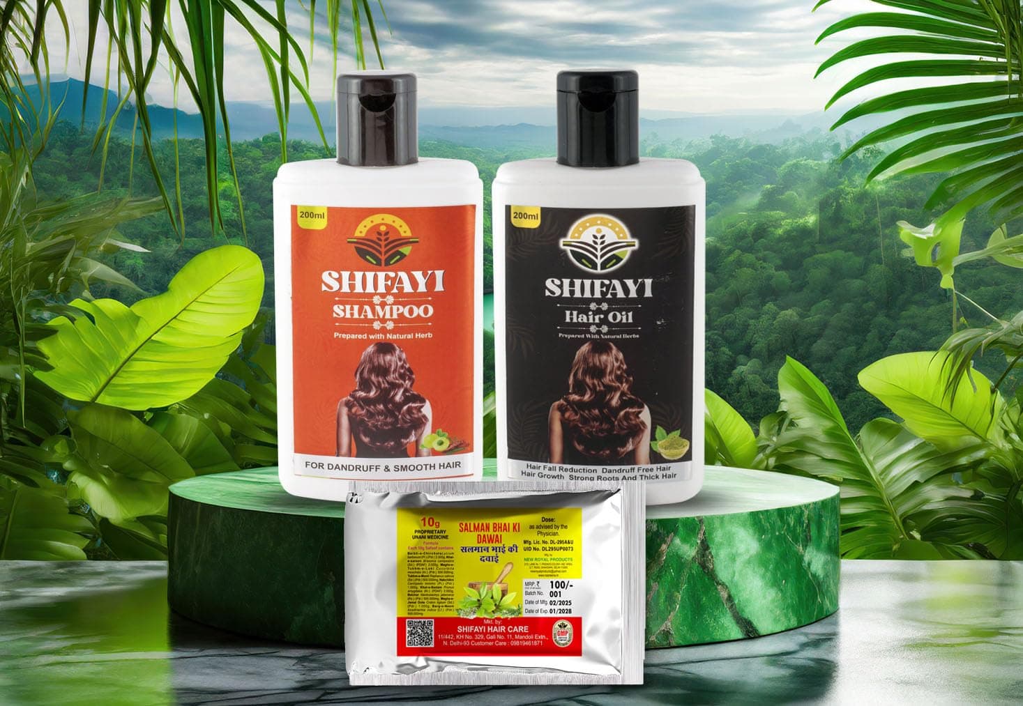 SALMAN BHAI KI DAWAI SHIFAYI HAIRCARE COMBO SET