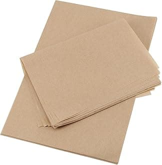 MOUYAT 500 Pcs Greaseproof Paper, 20 x 30cm Baking Paper Sheets, Parchment Paper Sheets for Baking, Thicken Non-Stick Greaseproof Paper Sheets for Biscuits, Breads, Pizzas, Fries, Oven